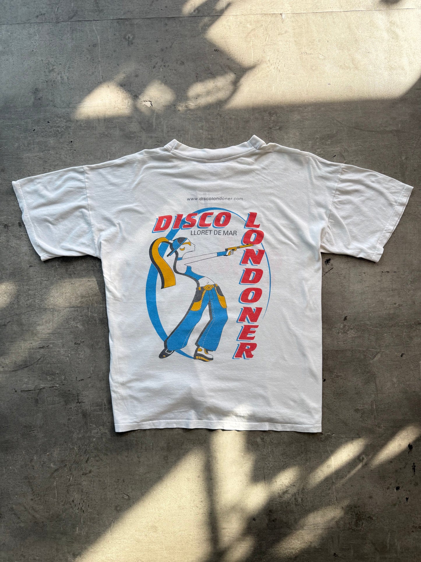2000s Disco Londoner Graphic Tee | Large, Multicoloured