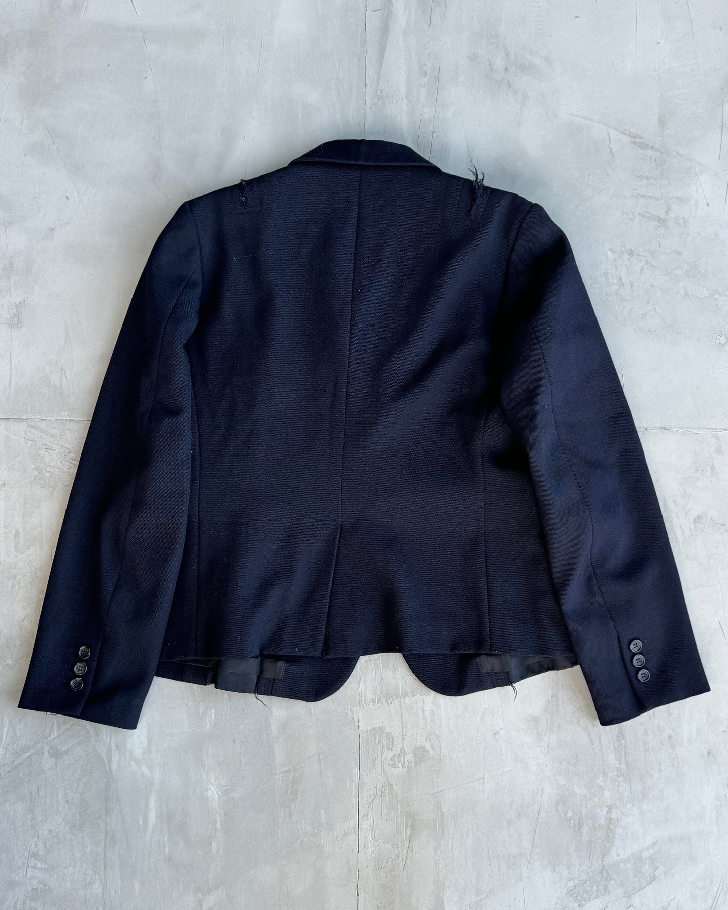 COMME DES GARCONS AW2020 DISTRESSED BLAZER - M | Medium, Blue
