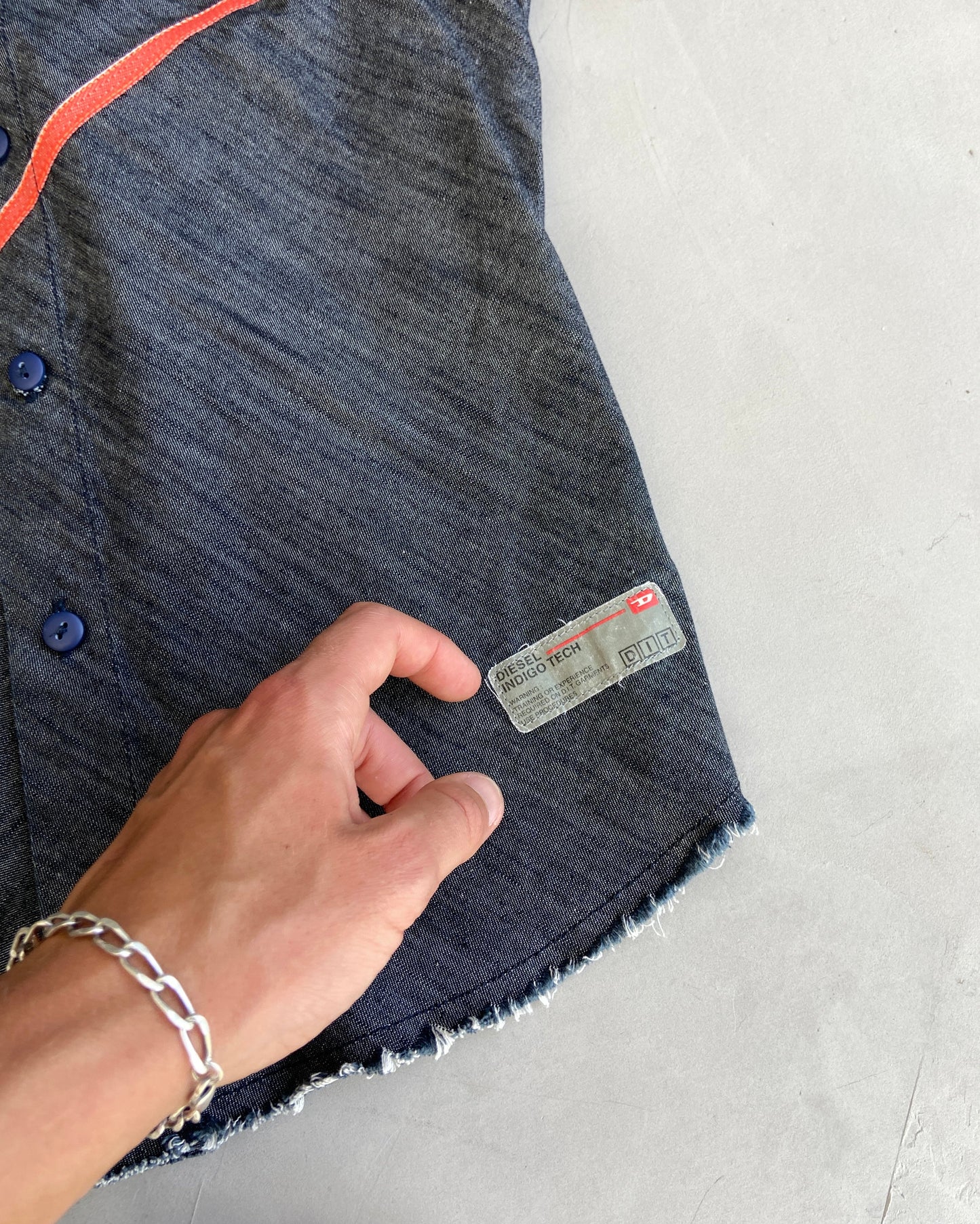 DIESEL DENIM 2-PIECE SKIRT & SHIRT SET - S/M