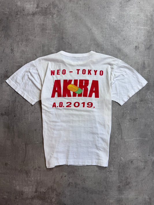 Akira Neo Tokyo Preview White Graphic Print Tee