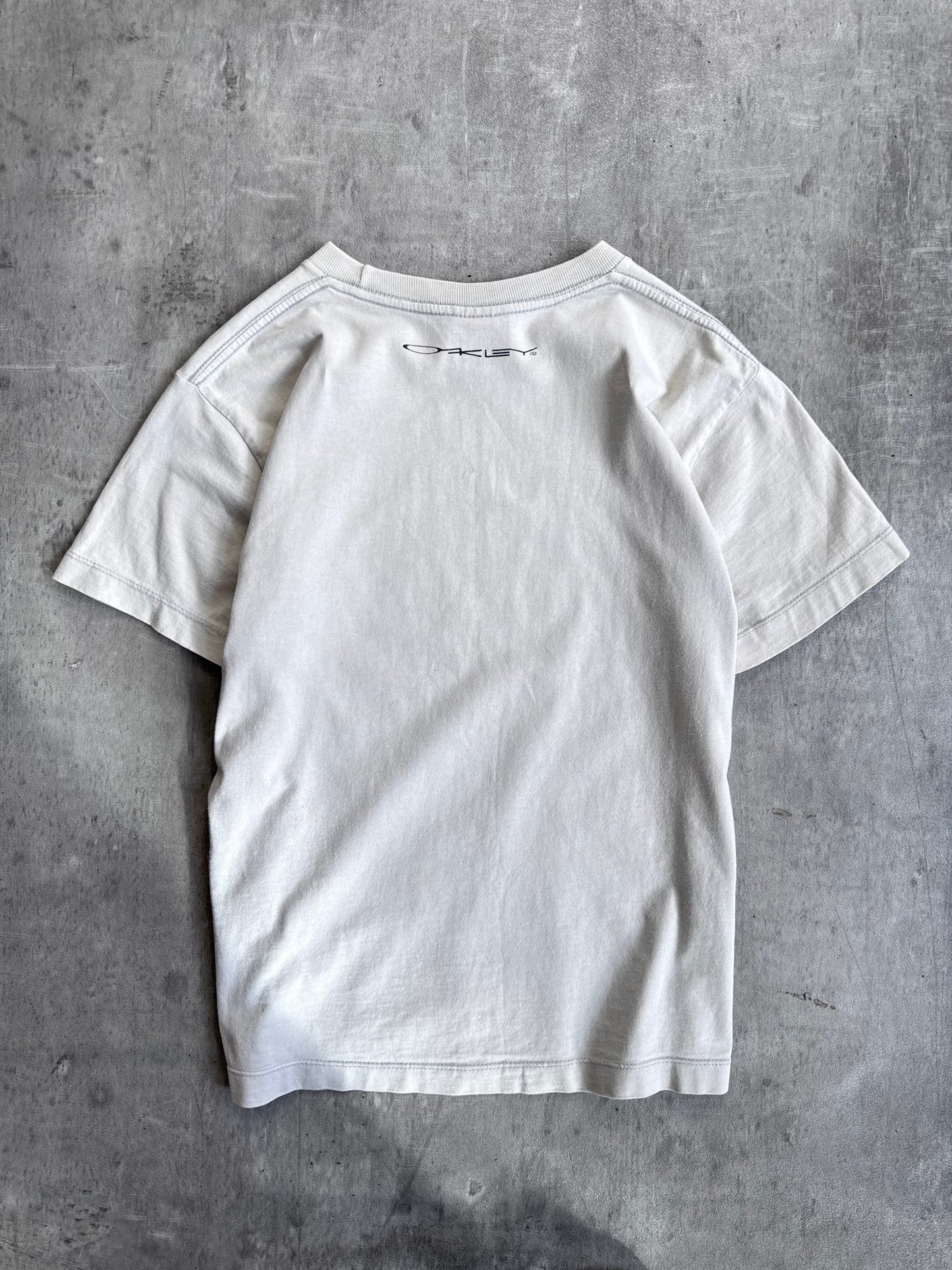 2000s Oakley 'Racing Jacket' Beige Tee