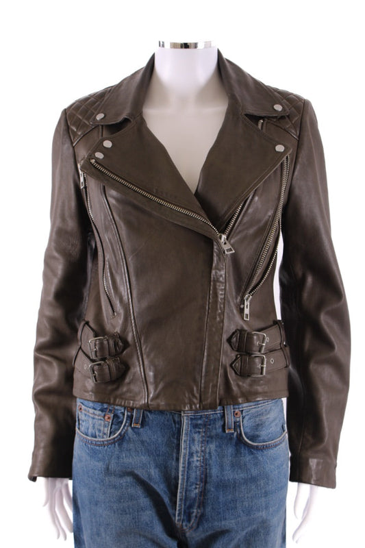 All Saints Eva Jacket Khaki 10 | Default Title, Khaki
