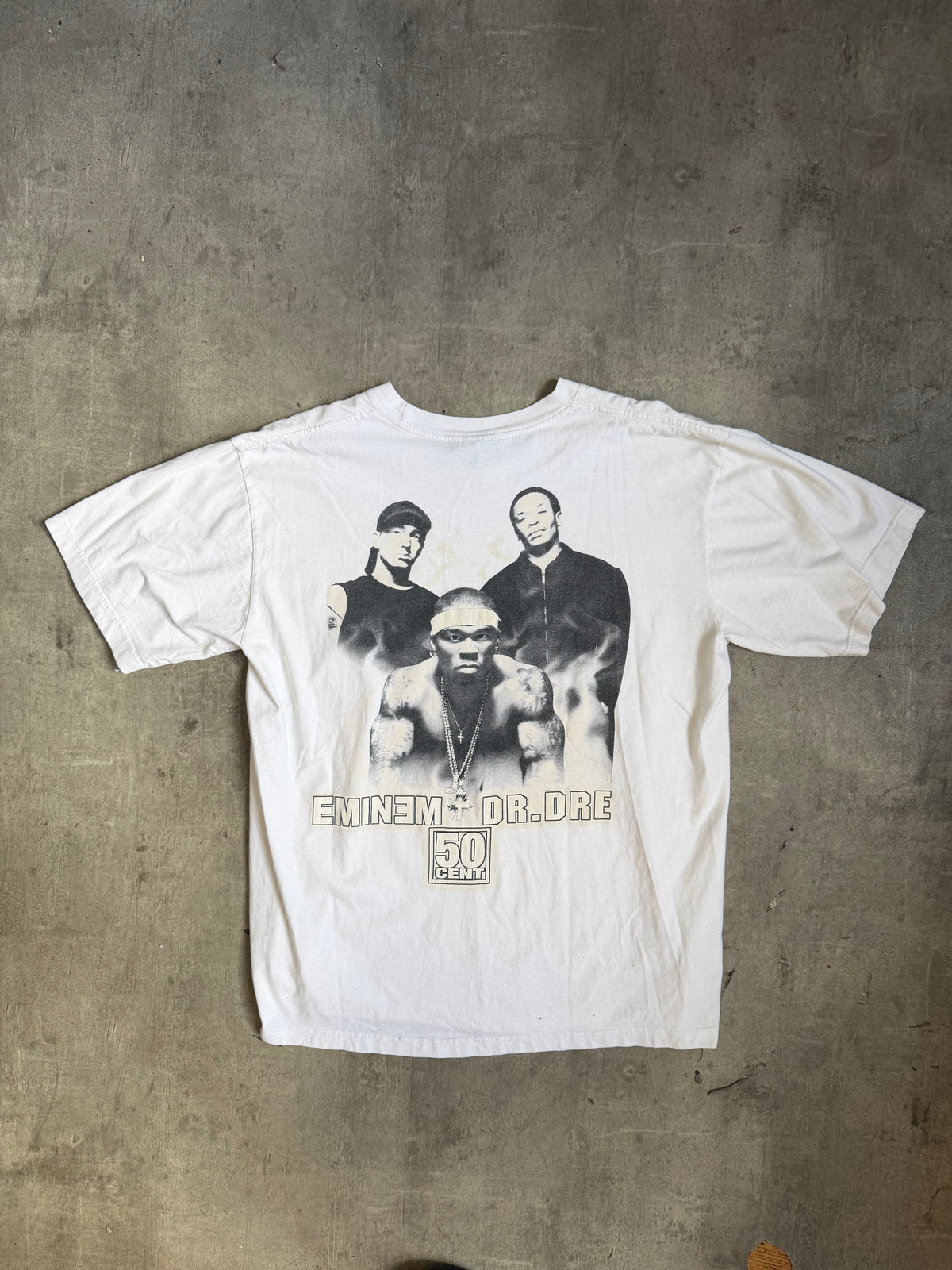 2000s Eminem x Dr Dre x 50 Cent Tour Tee | O/S, White