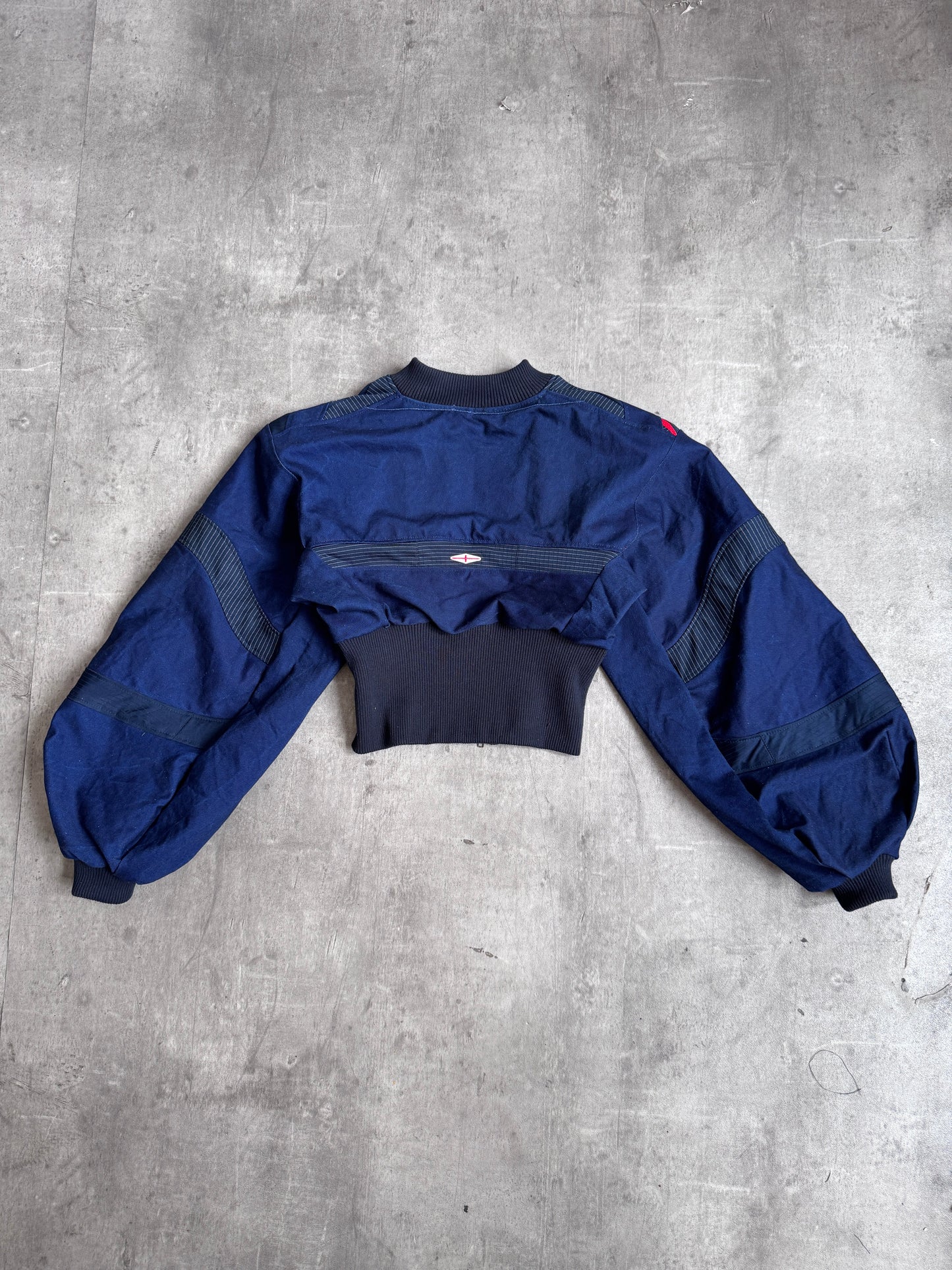 VT Rework: England x Umbro Denim Bomber Jacket | Small, Multicoloured