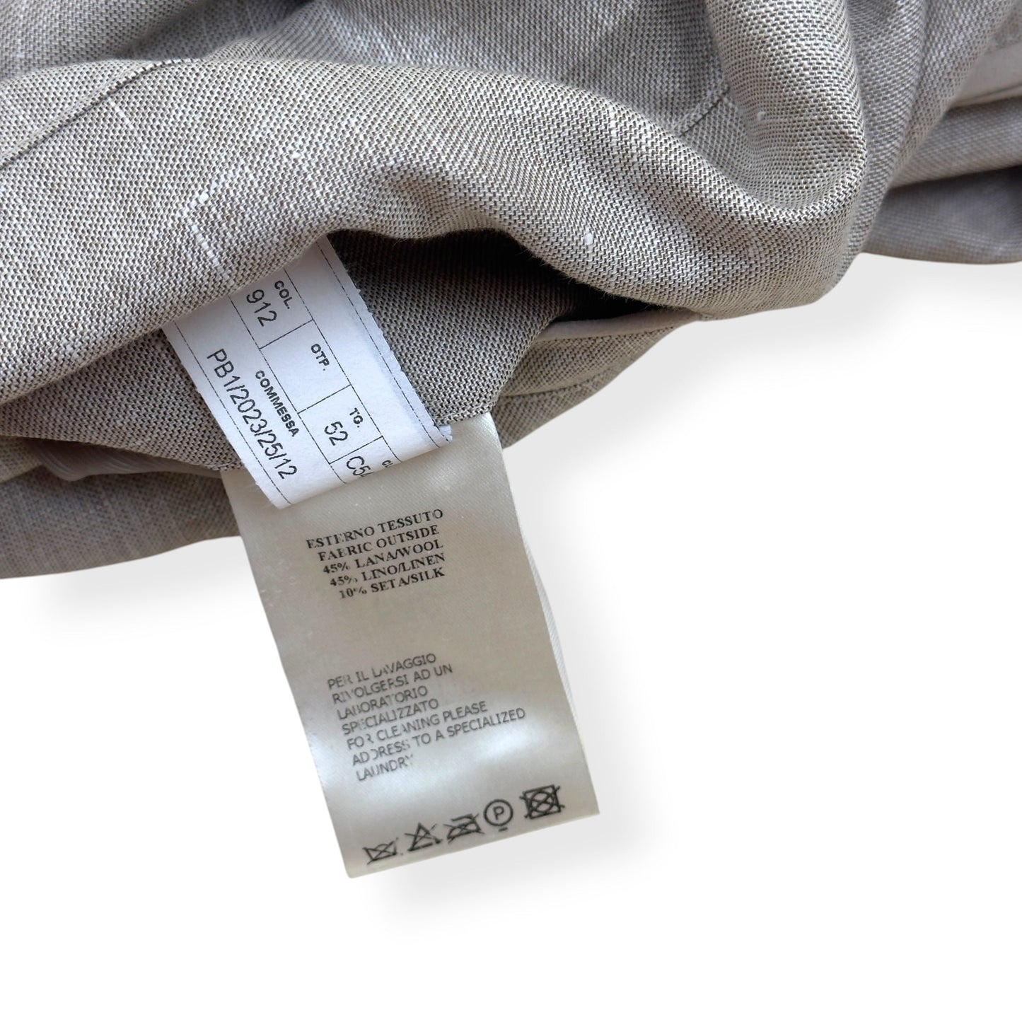 THOM SWEENEY WOOL / LINEN SILK ZIP-UP JACKET GREY 52 / L | Large, Grey