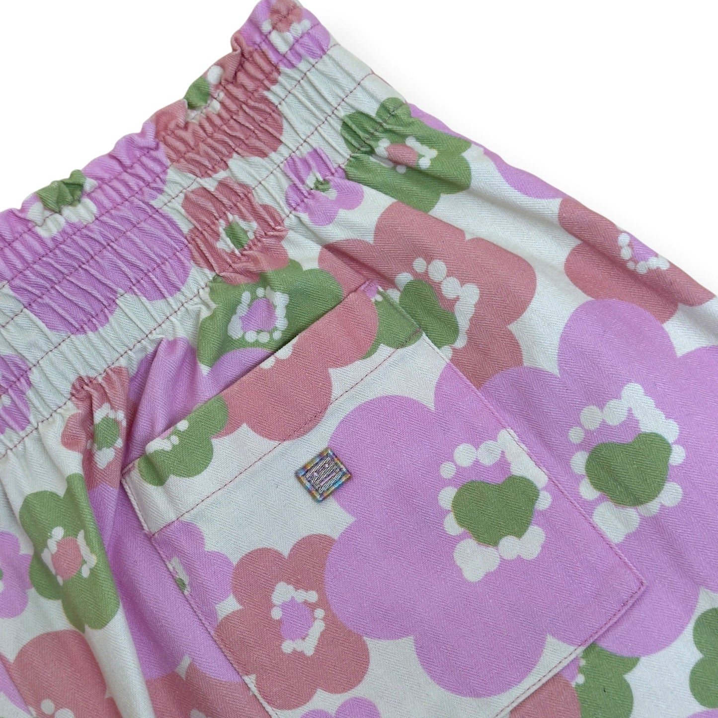 ACNE STUDIOS FLORAL PRINT WIDE LEG TROUSERS PINK M | Medium, Pink