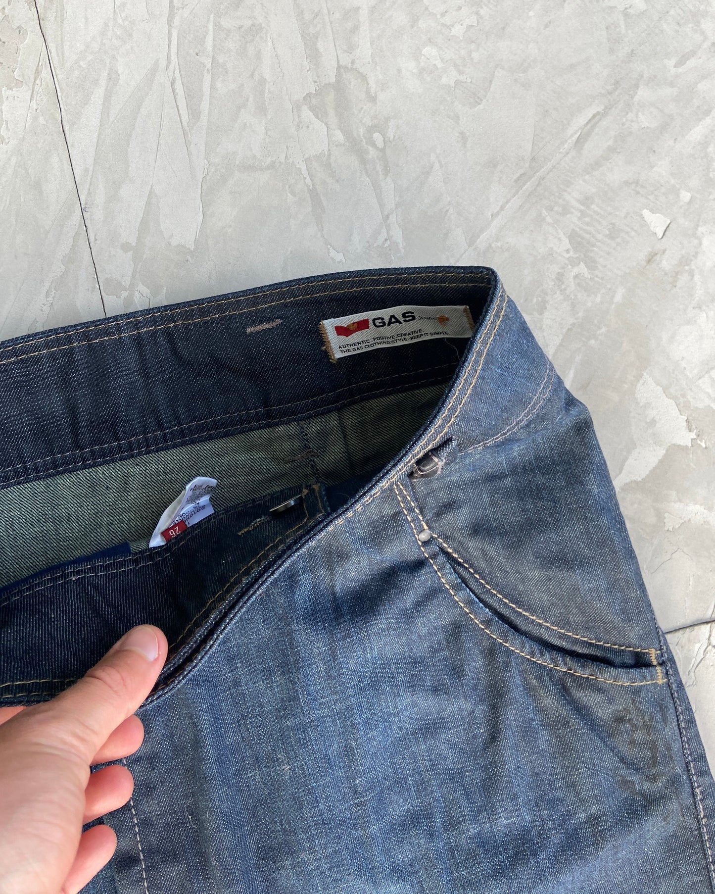 GAS 90'S DENIM WRAP SKIRT - S/M