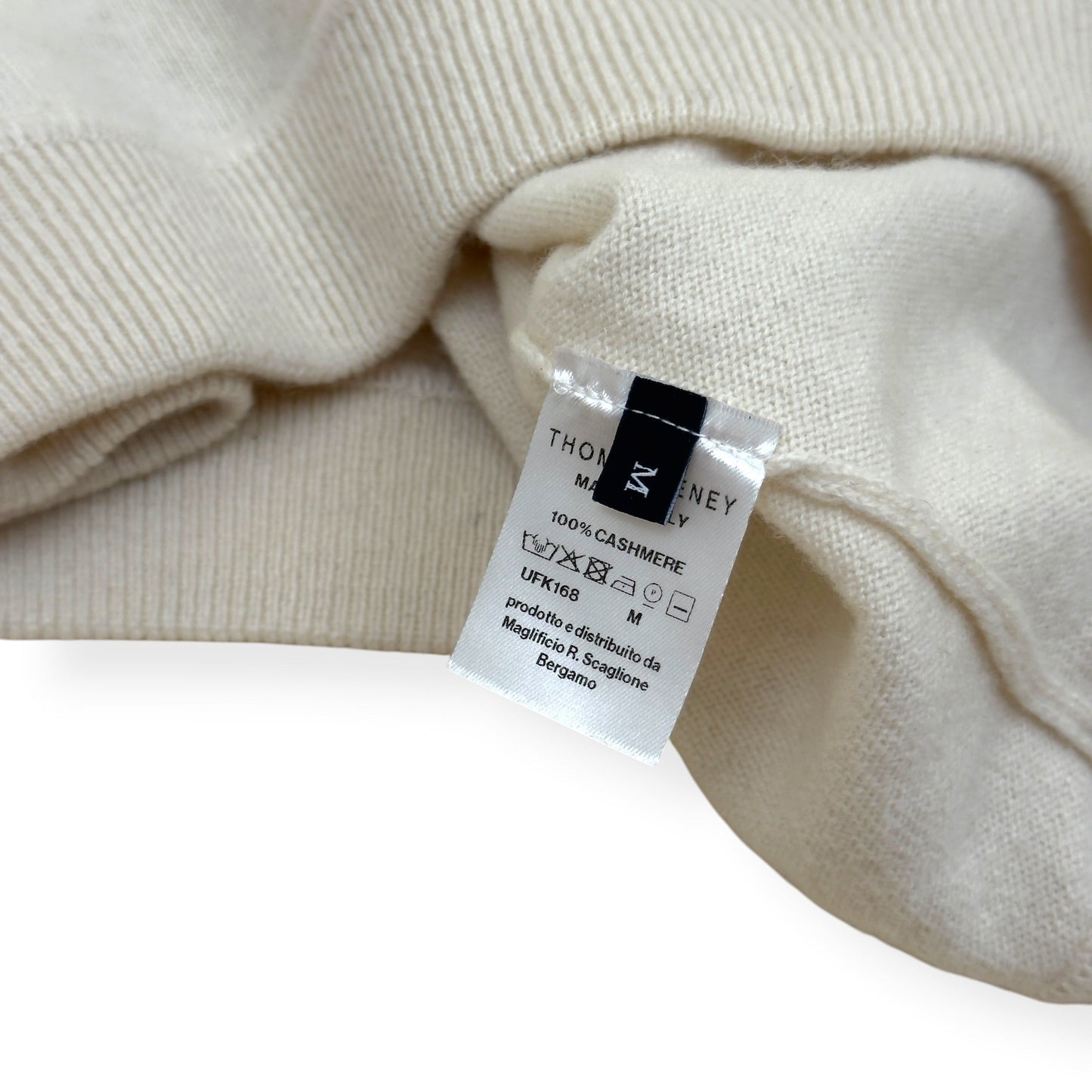 THOM SWEENEY CASHMERE CREWNECK SWEATER ECRU M | Medium, Ecru