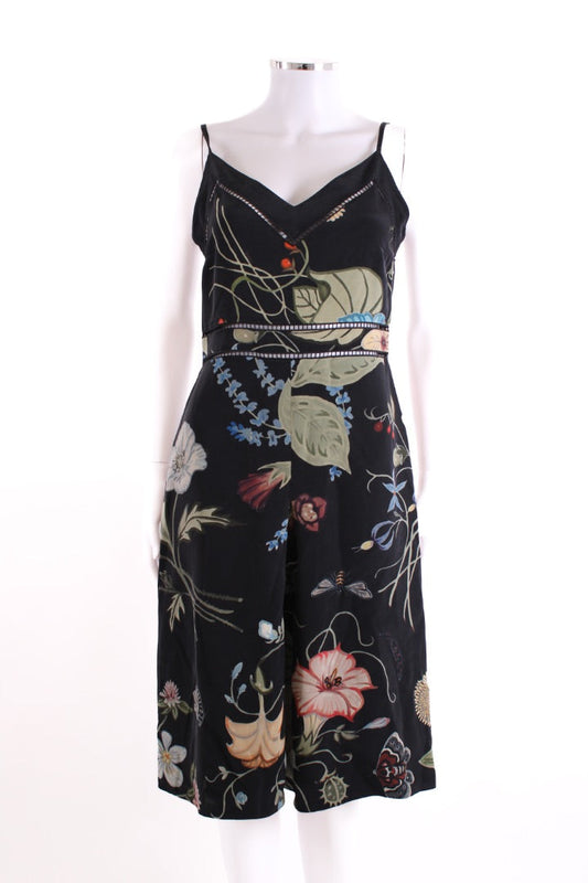 Gucci S/S Kris Knight Floral Dress Black/ Khaki 10 | Default Title, Black