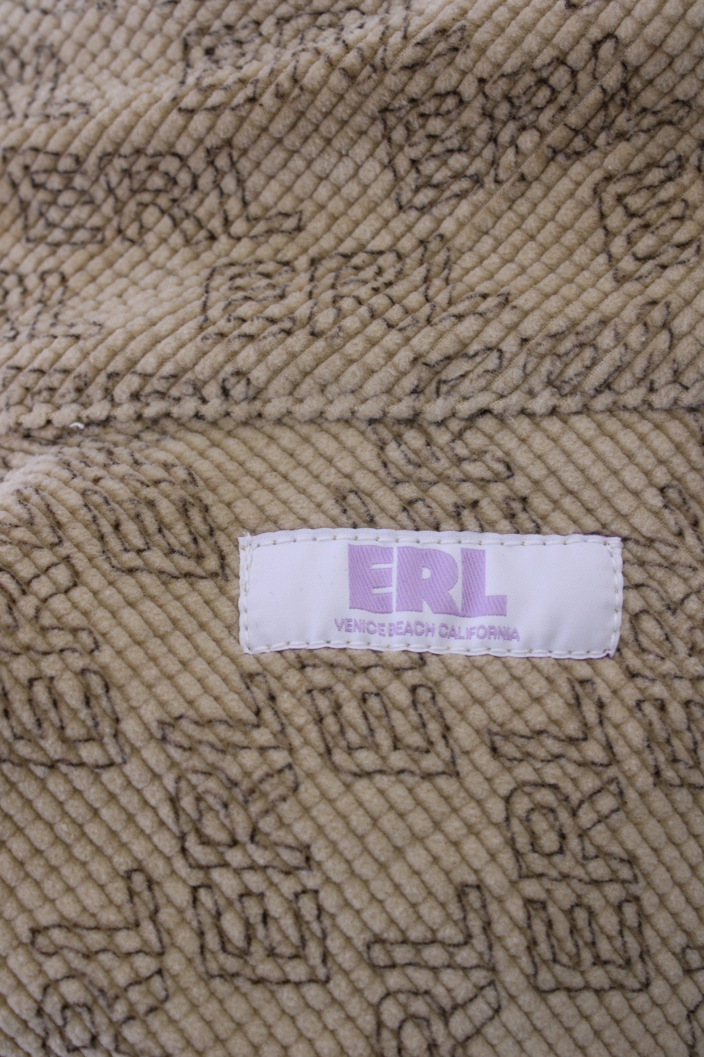 ERL Logo Print Shirt Beige XL | O/S, Beige