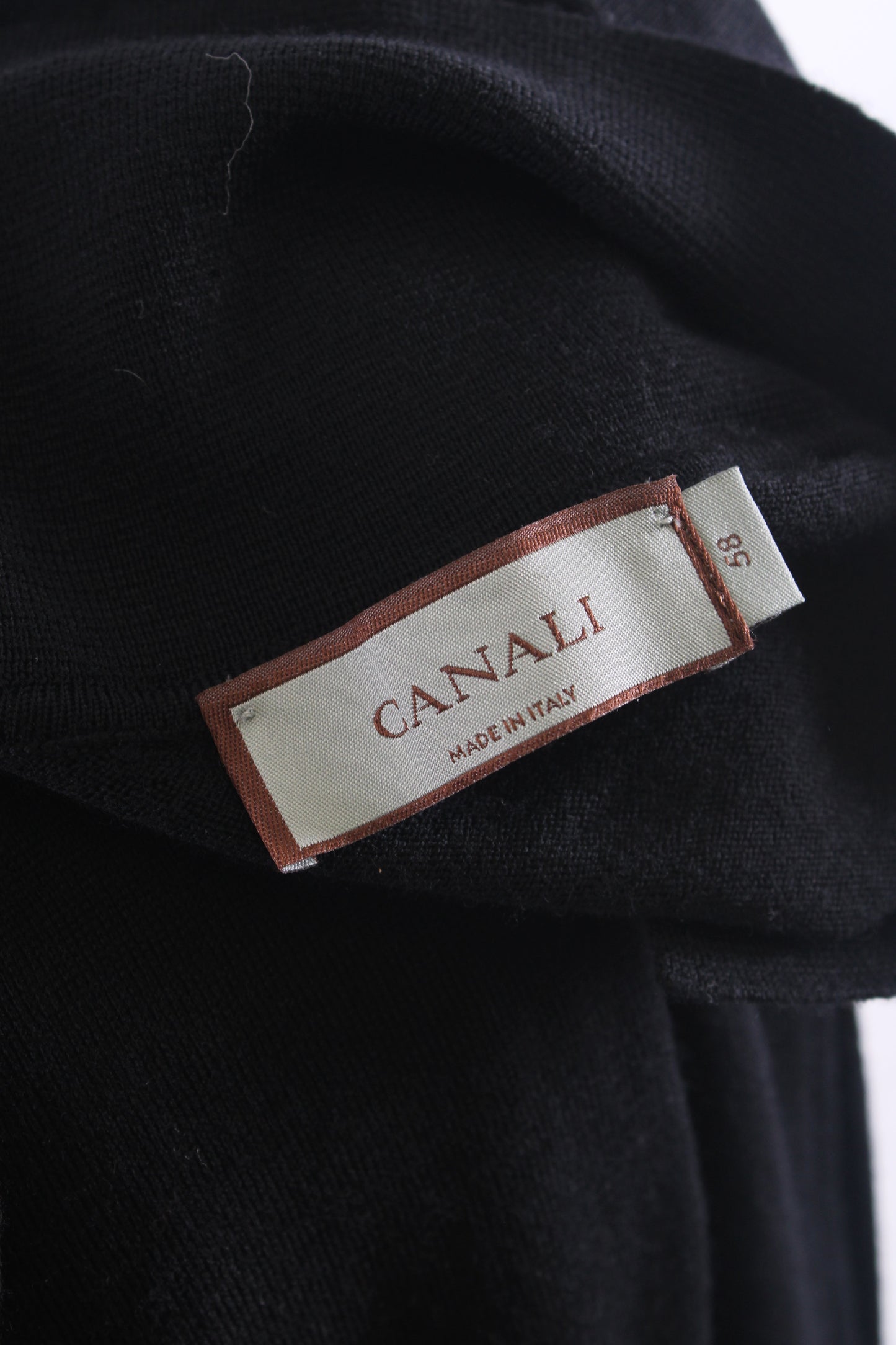 Canali L/S Half Zip Jumper Black 4XL | XXXXL, Black