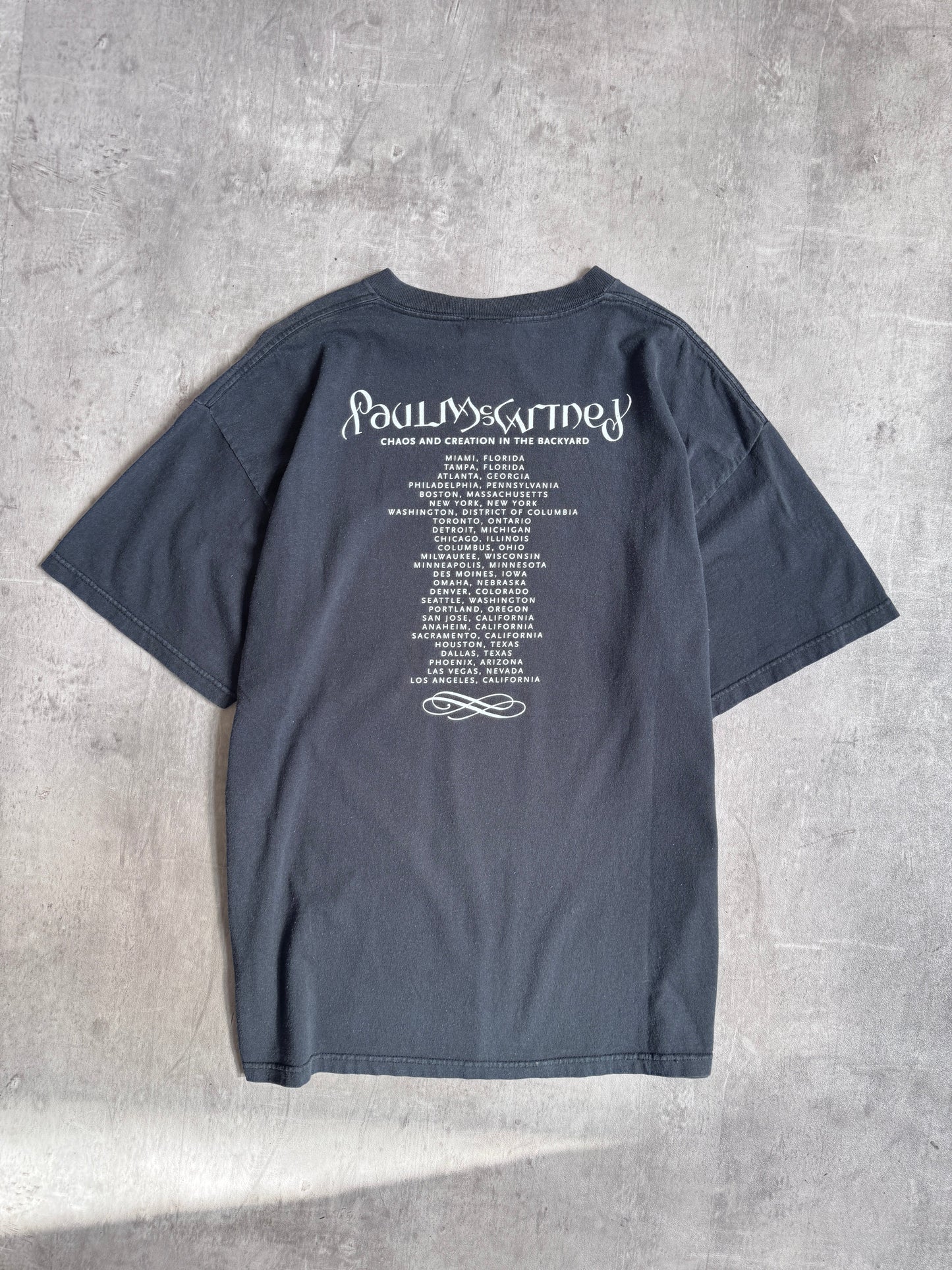 2005 Paul McCartney Chaos & Creation in the Backyard Graphic Tee