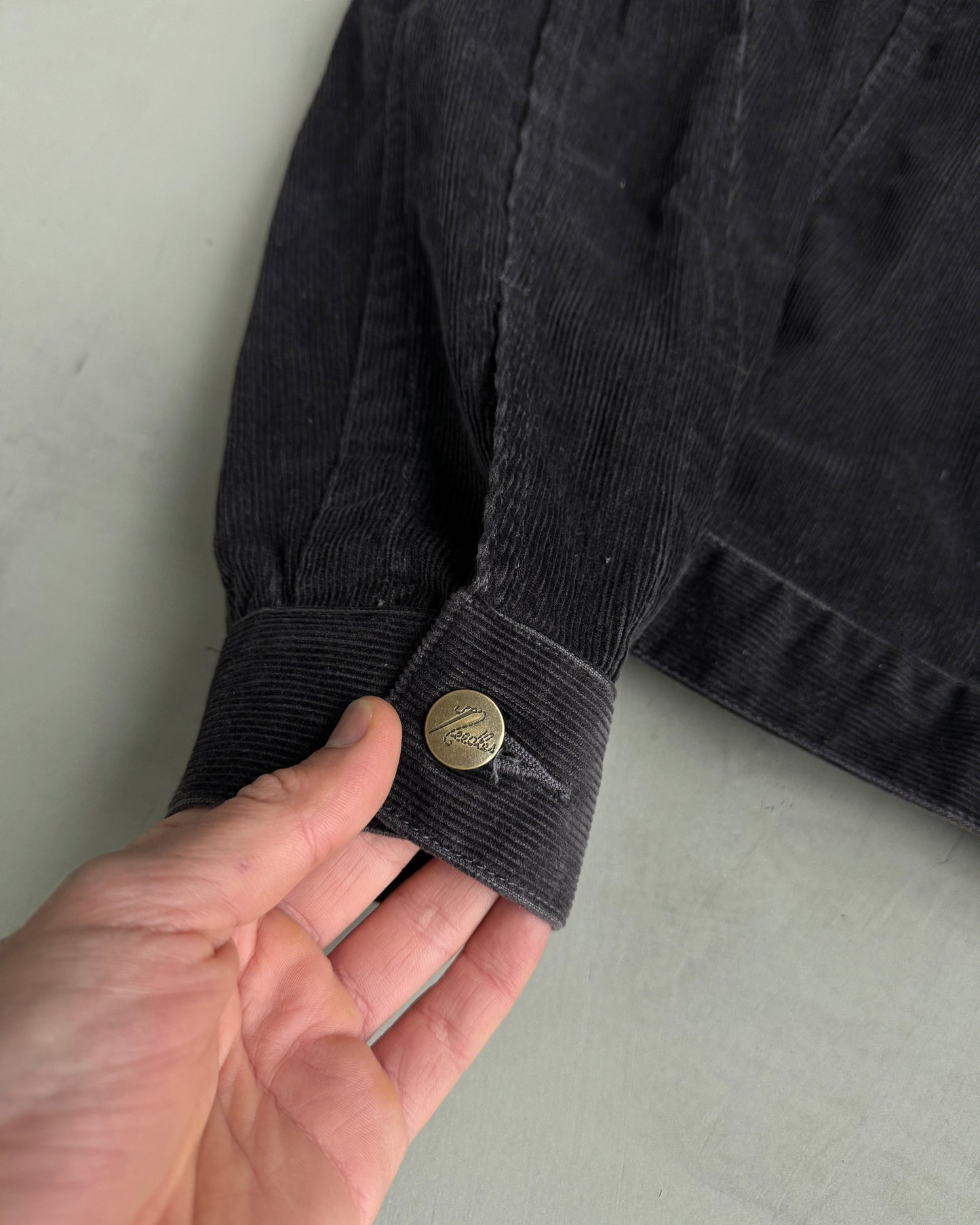 NEEDLES CORD OVERSHIRT JACKET - L | Large, Dark Indigo