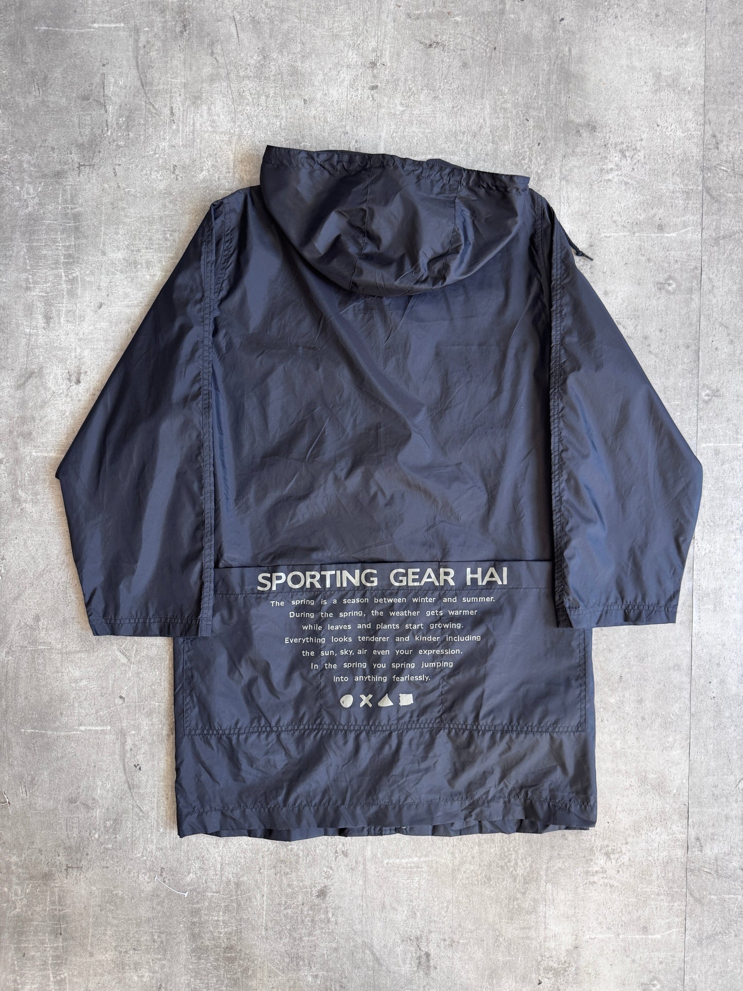 Issey Miyake Hai Sporting Gear Lightweight Nylon Tech Parka | Extra Large, Multicoloured
