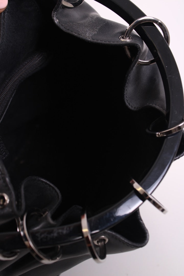 Gucci O Ring Handle Bag Black | O/S, Black