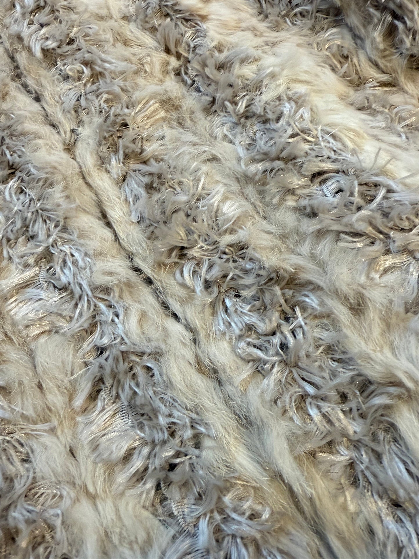 1990's Balmain Rabbit Fur Coat L