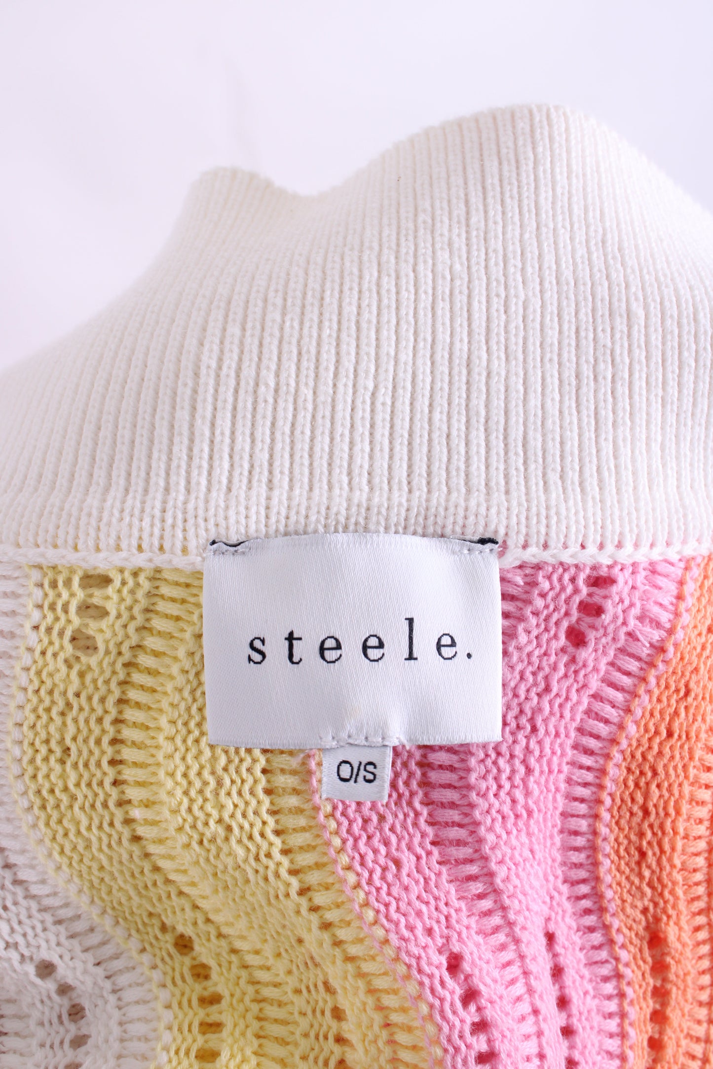 Steele S/S Polo Knit Dress Pink/ Orange O/S | O/S, Orange
