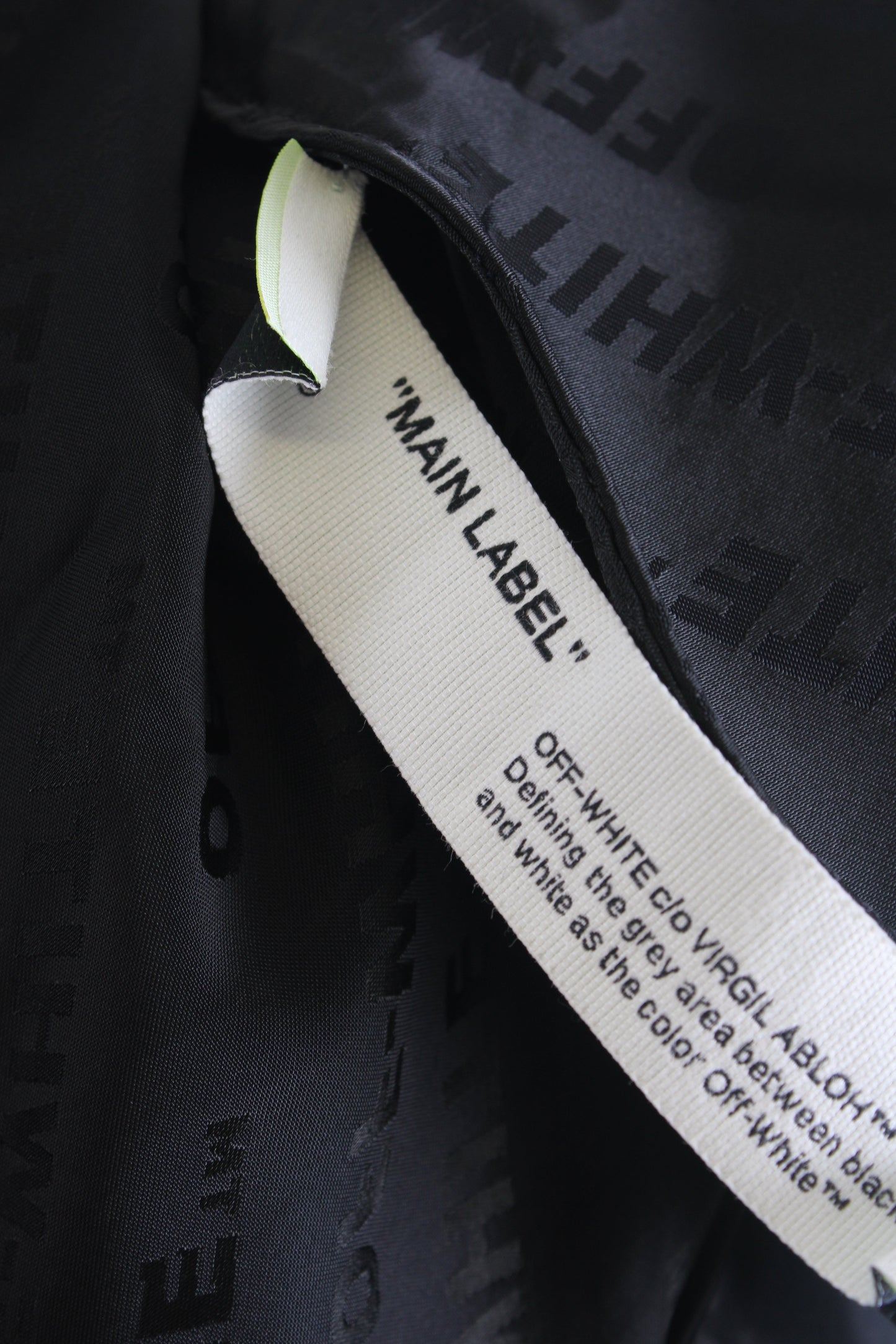 Off White L/S Monogram Wrap Dress Black 10 | O/S, Black
