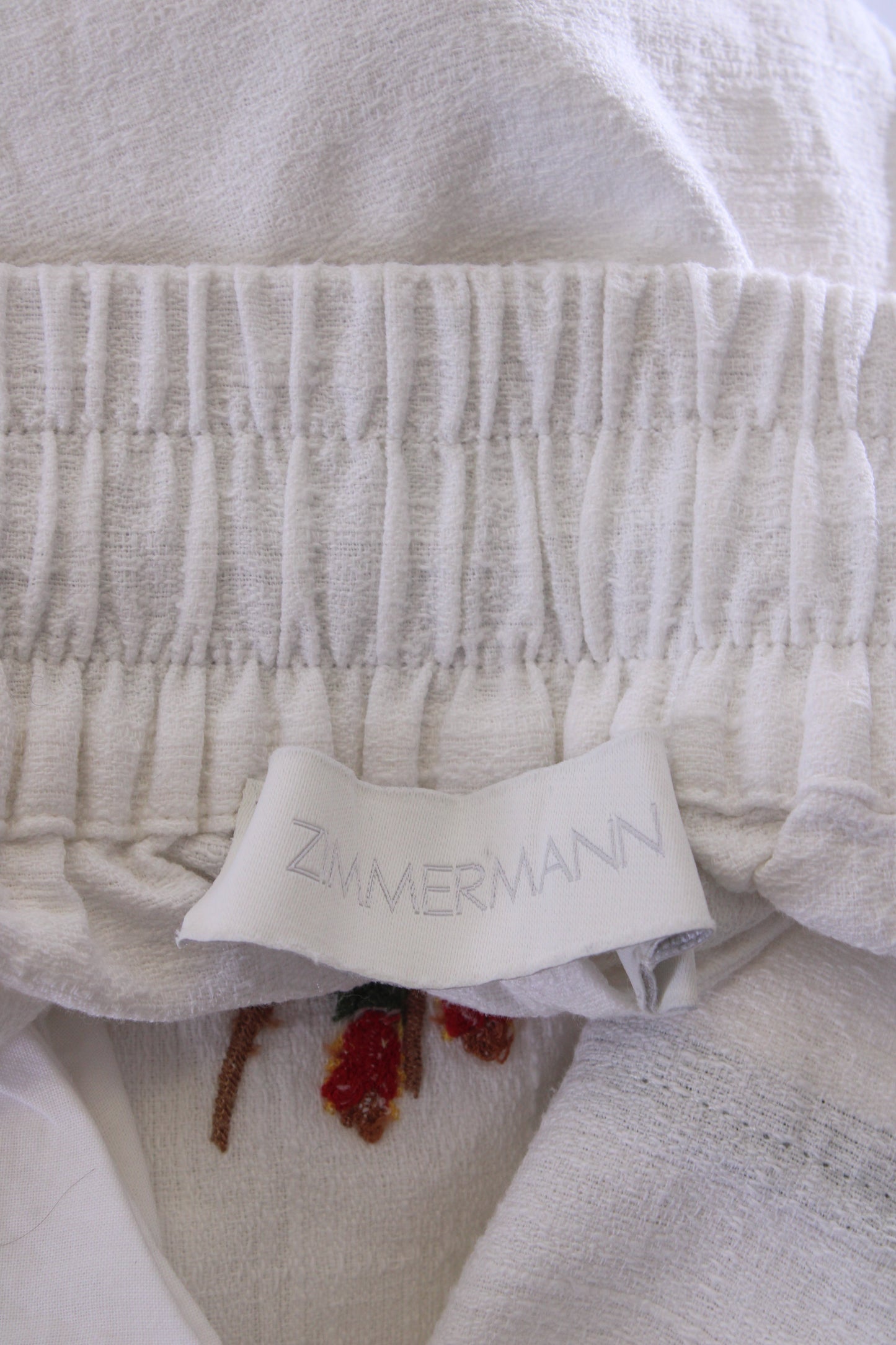 Zimmermann Palm Tree Shorts White 16 | O/S, White