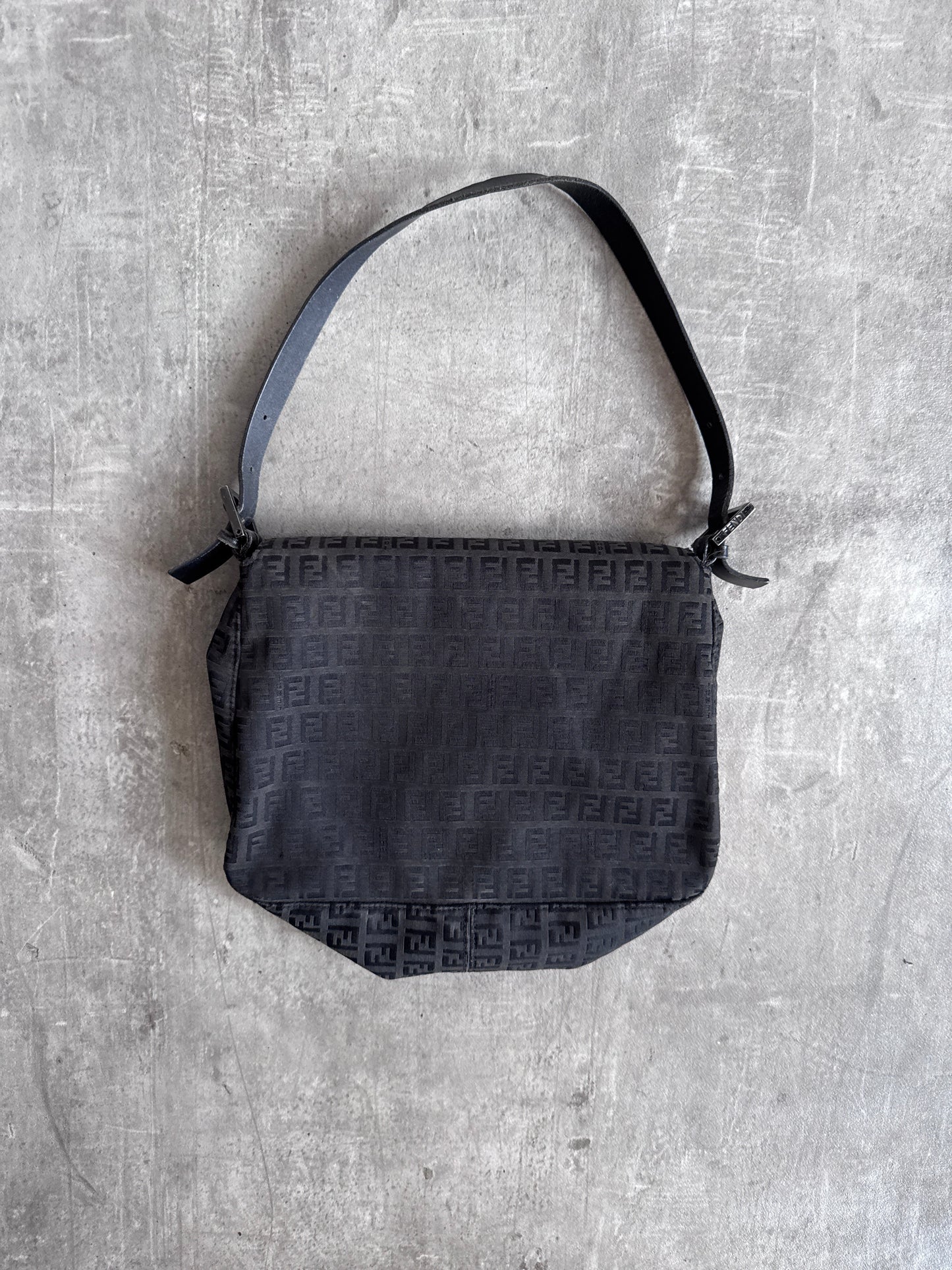 Fendi Brown Baguette Monogram Crossbody Bag