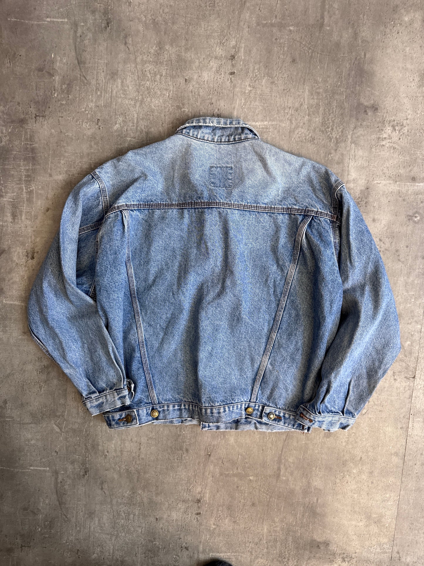 1990s Diesel Embroidered Denim Trucker Jacket