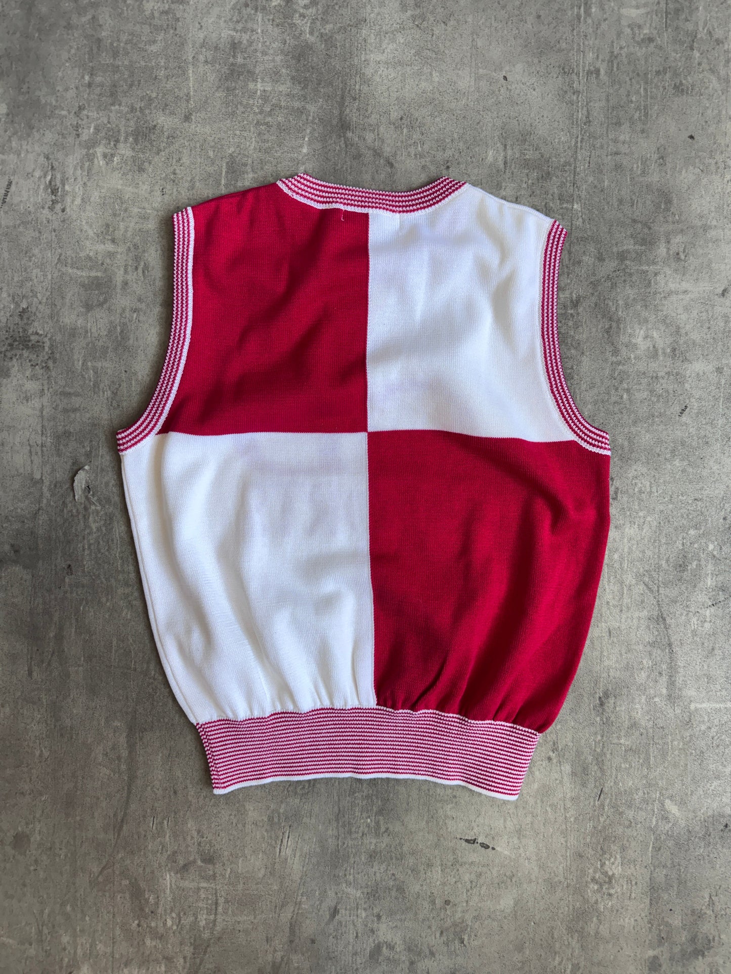 1990s Christian Dior Quartered Logo Sweater Vest | Small, Multicoloured
