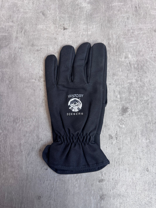 ICEBERG History Gilmar Black Cotton Tech Snow Gloves