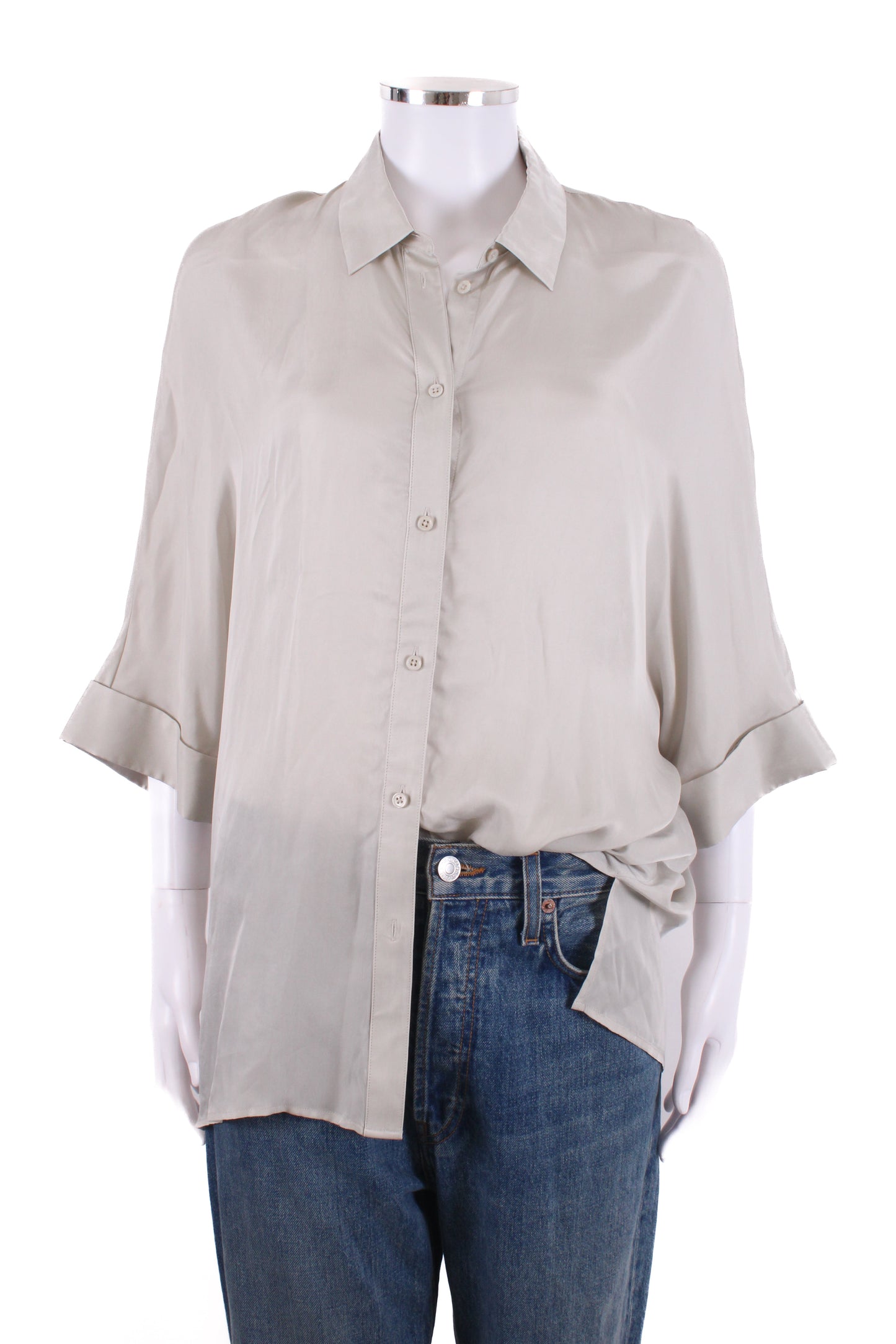 Joseph S/S Shirt Grey 14 | O/S, Grey