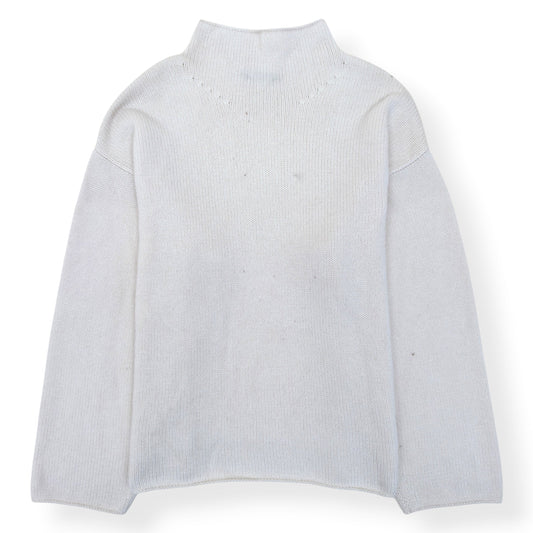 FEAR OF GOD MOCK NECK KNIT SWEATER CREAM XL | XL, Cream