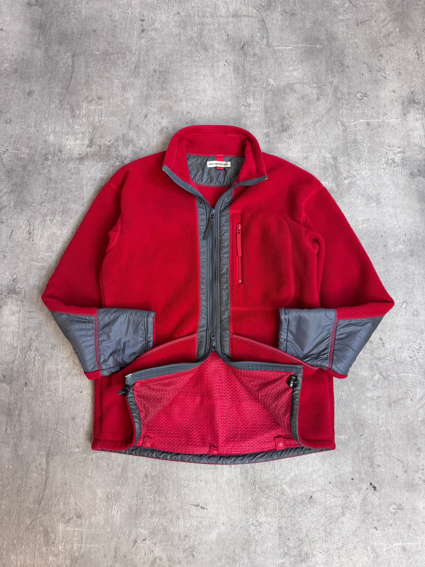 AW 2000 Issey Miyake Men Technical Dual Zip Fleece
