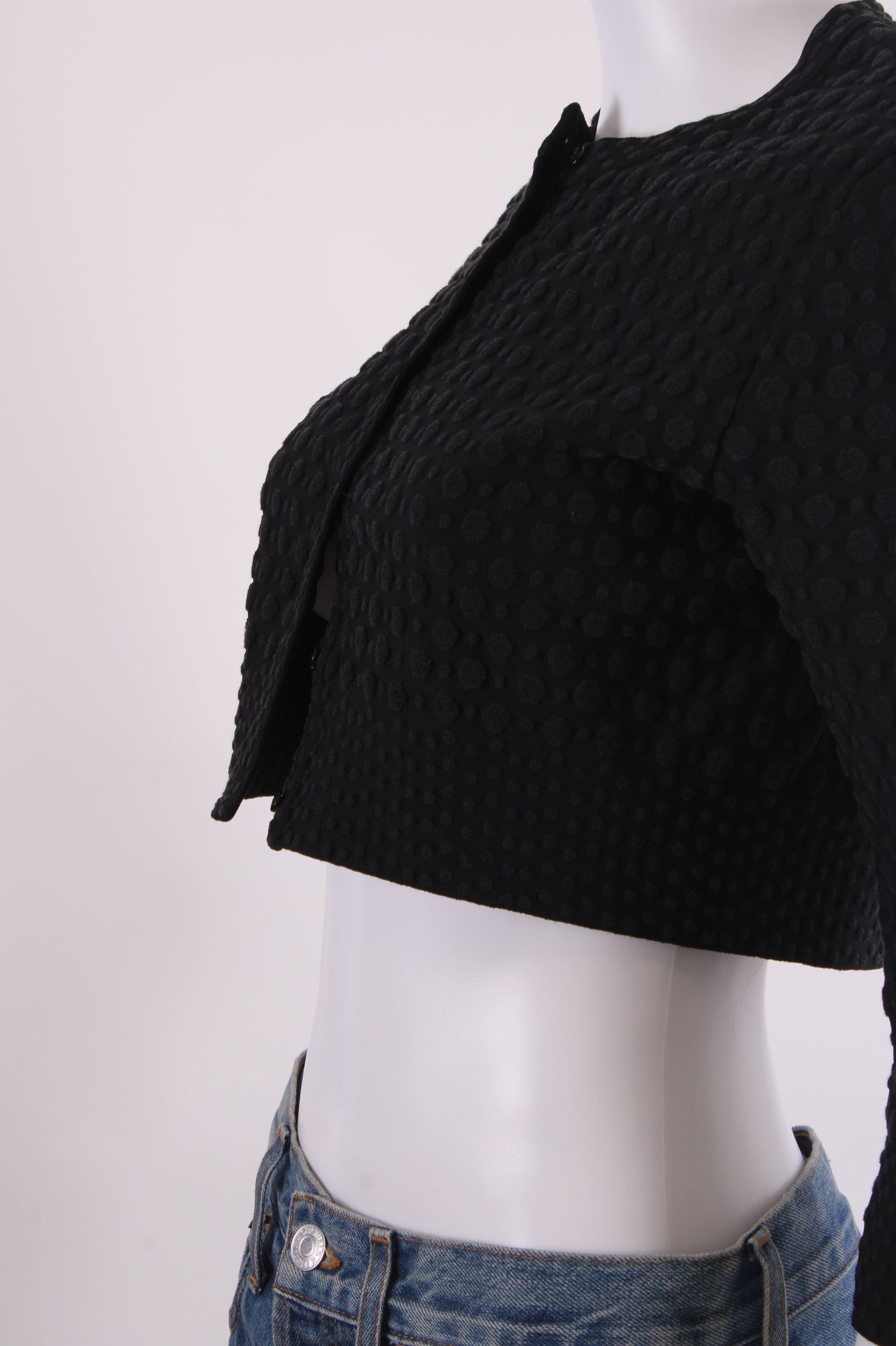 Alaia L/S Cropped Cardigan Black 12 | O/S, Black