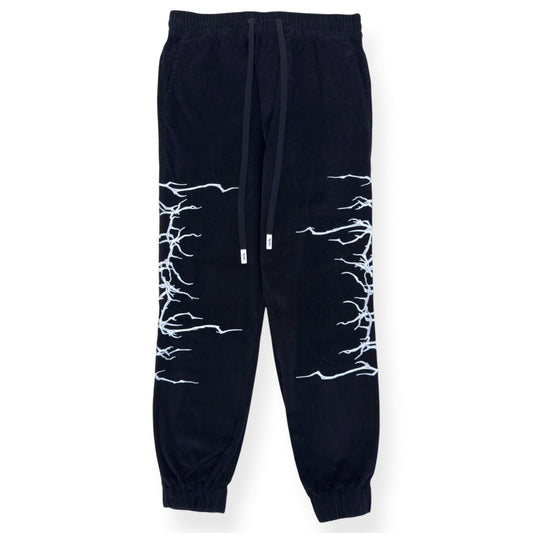 HACULLA FALLEN ANGEL PRINT TROUSERS BLACK / WHITE M | Medium, Black
