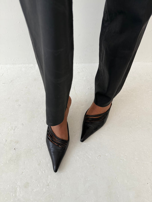 Leather pumps | DEFAULT TITLE, Black