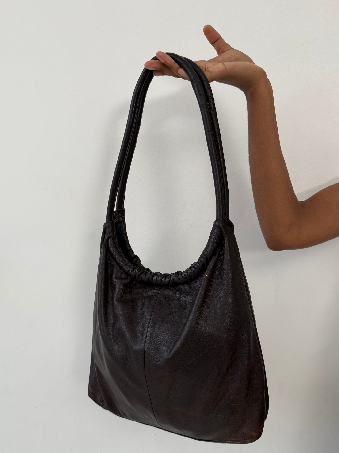 Leather brown tote | Default Title, Brown