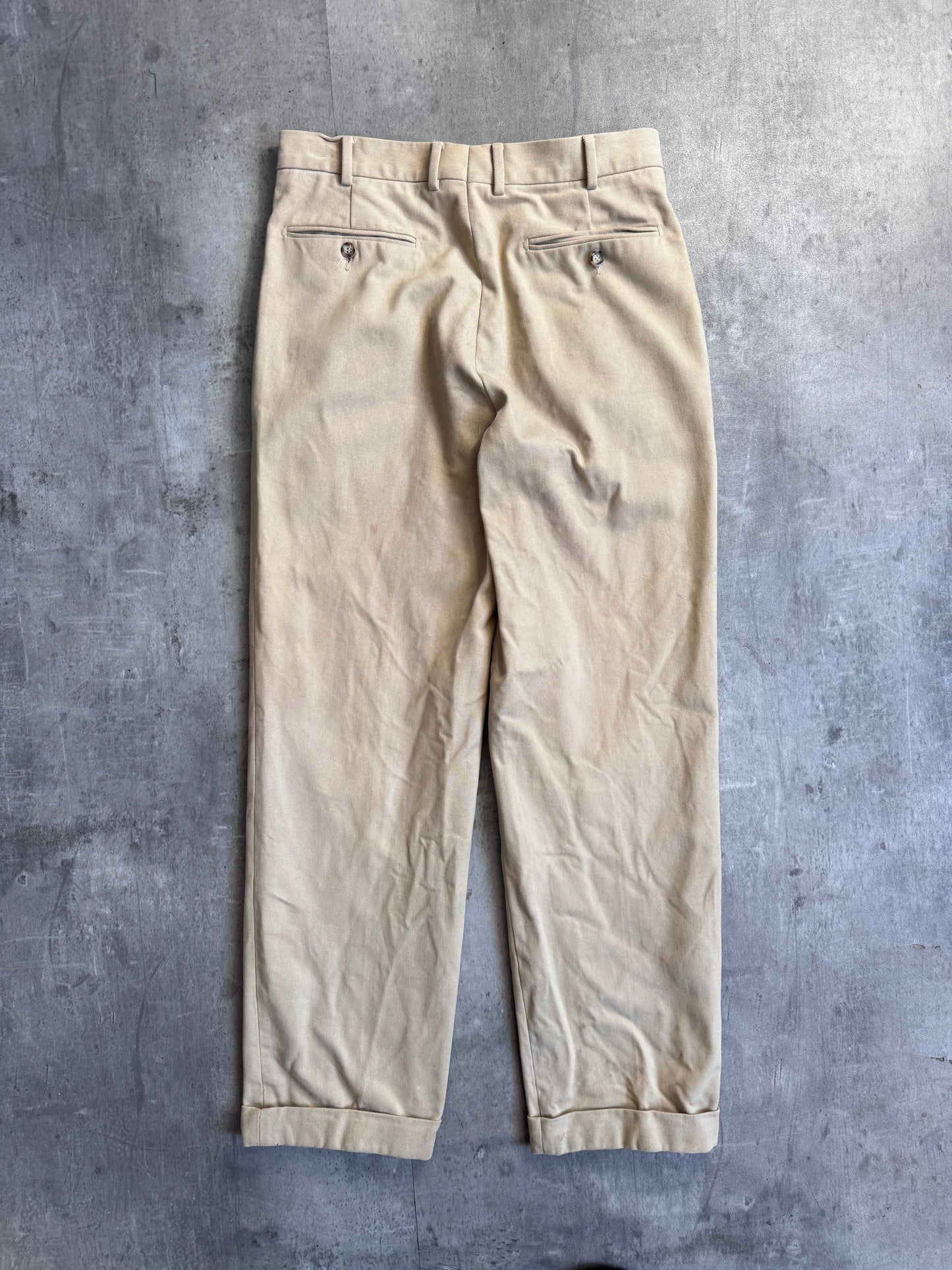 Burberry Beige Tailored Chinos (sold as seen)