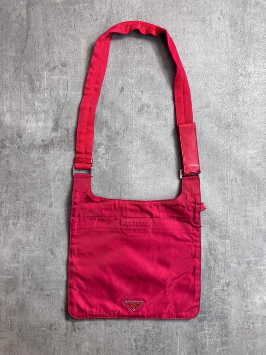 Prada Nylon Red Side Bag