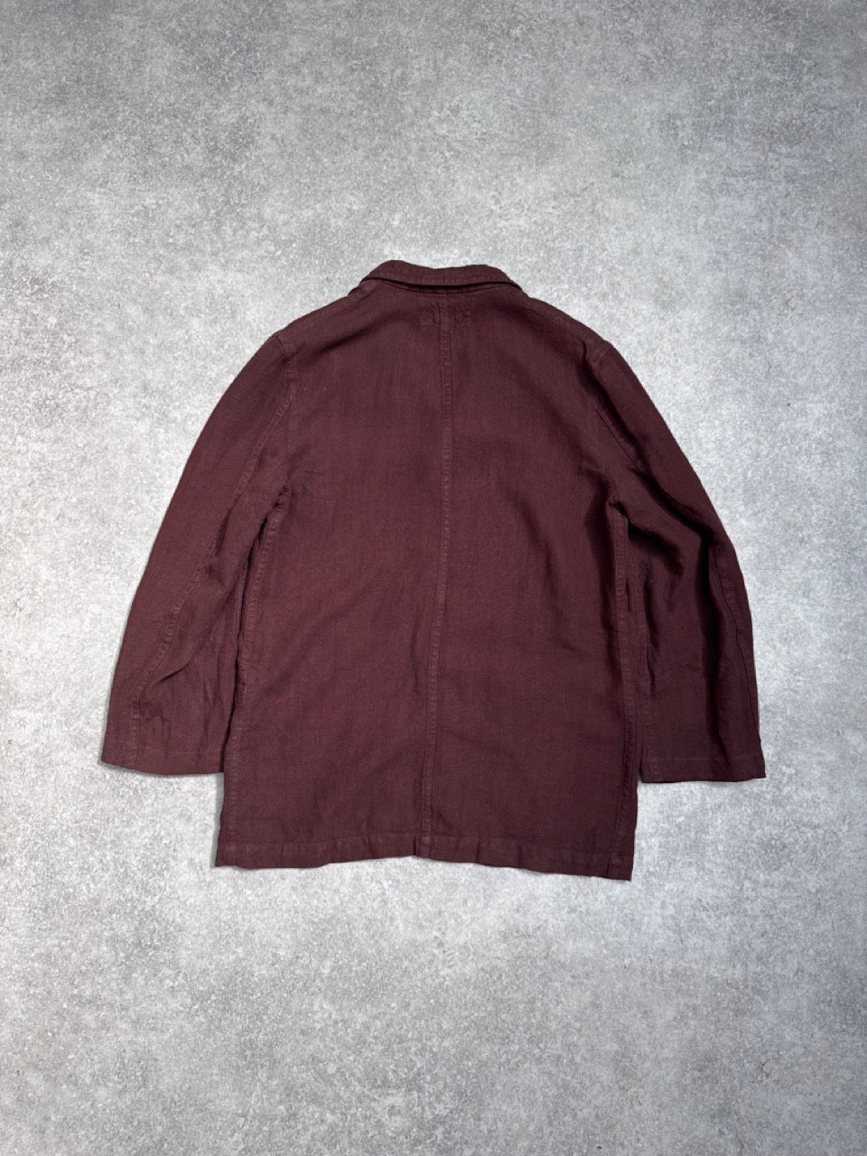 CDG Brown Linen Long Sleeve Shirt