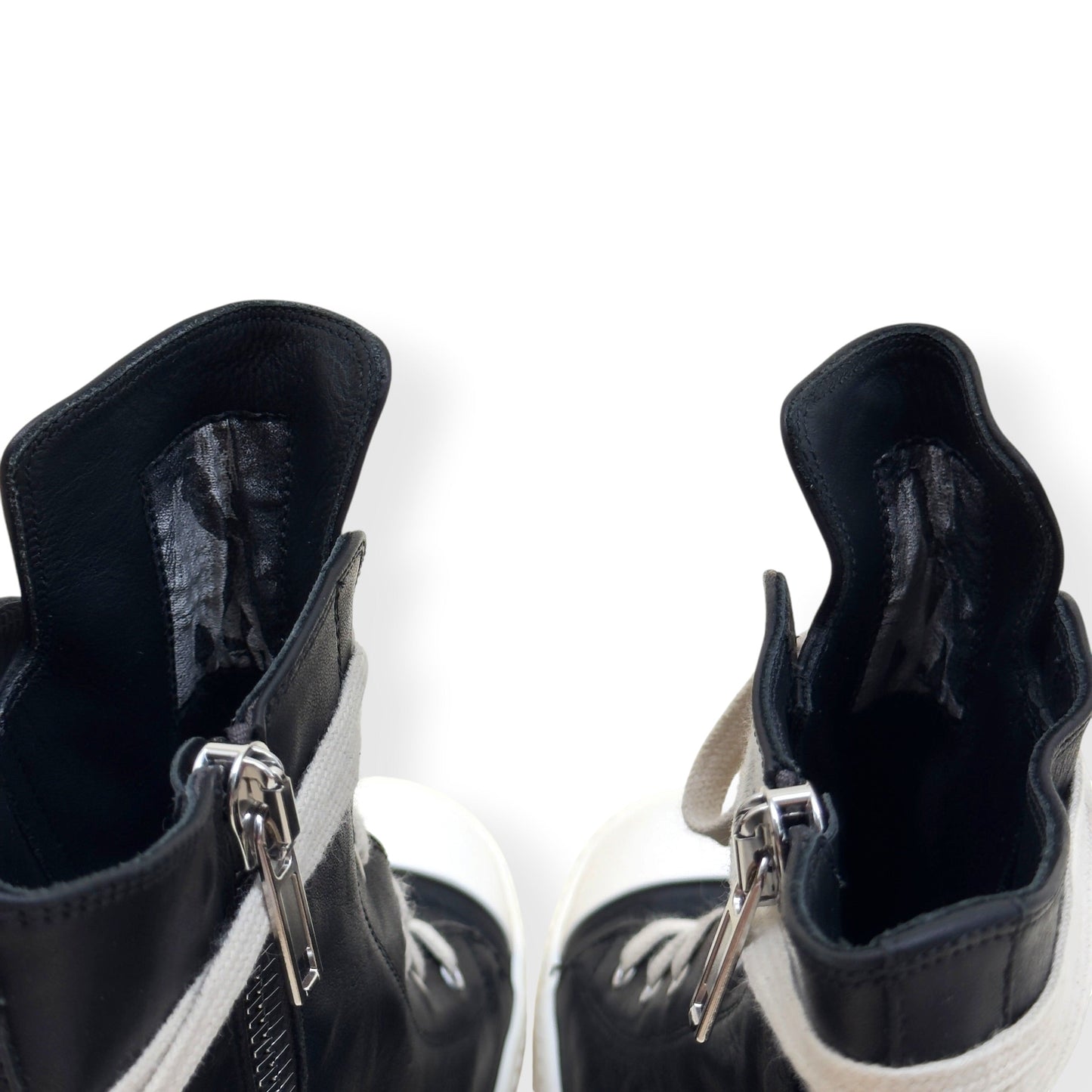 RICK OWENS RAMONES HIGH-TOP SNEAKER BLACK 45 / UK11 | UK 11, Black