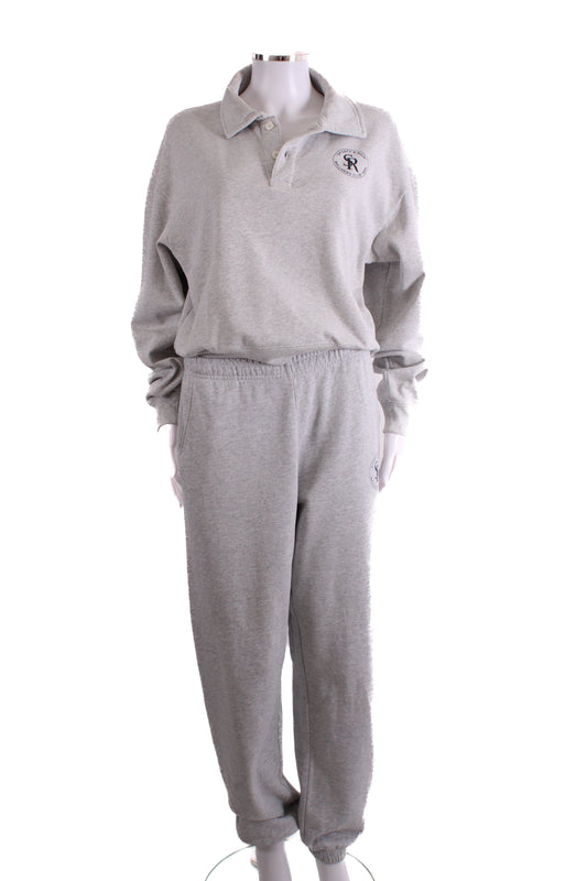 Sporty & Rich Sweatshirt / Jogger Co-ord Grey M | Medium, Grey