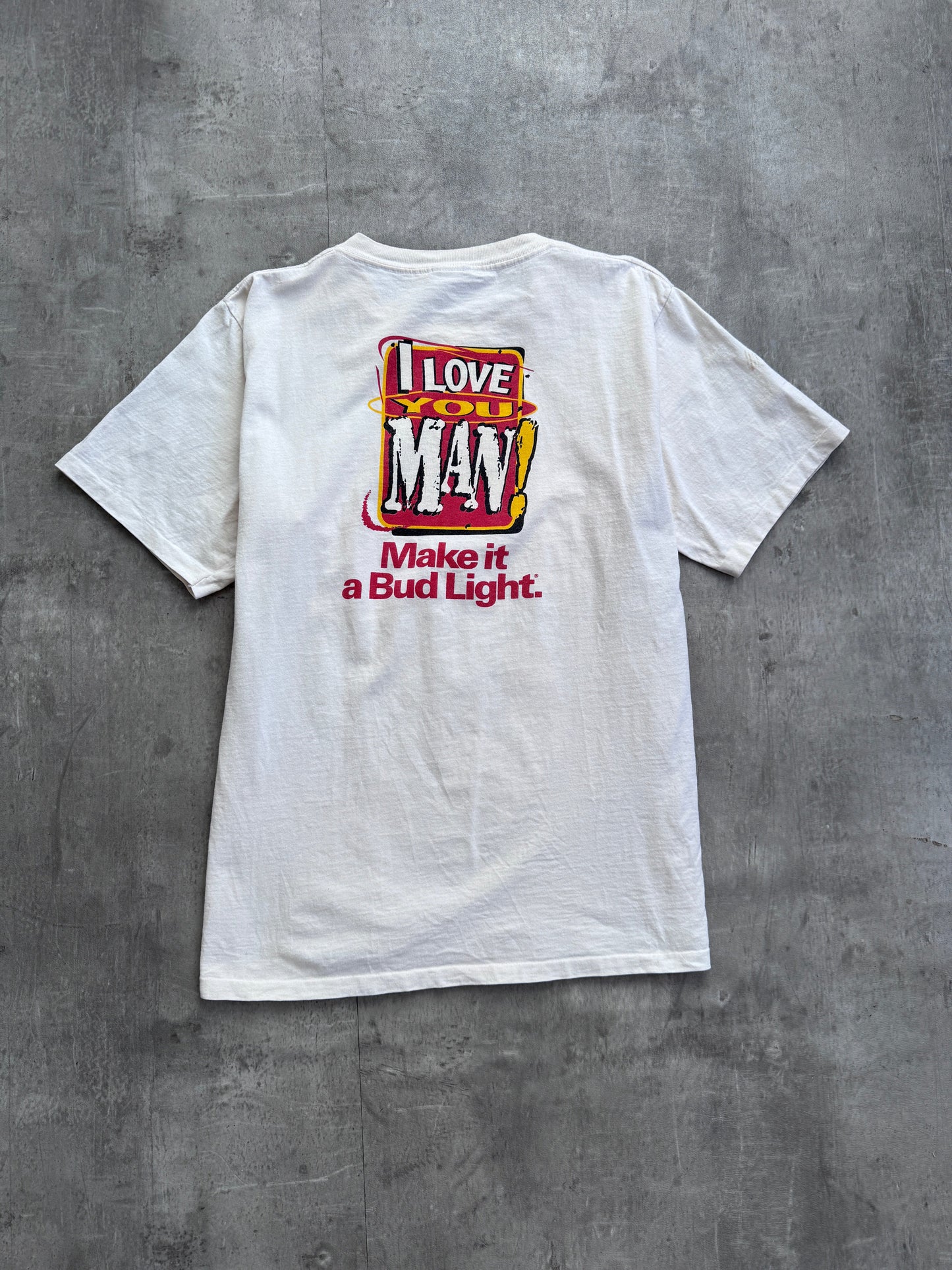 1996 Bud Light Single Stitch 'Love You Man!' Graphic Tee
