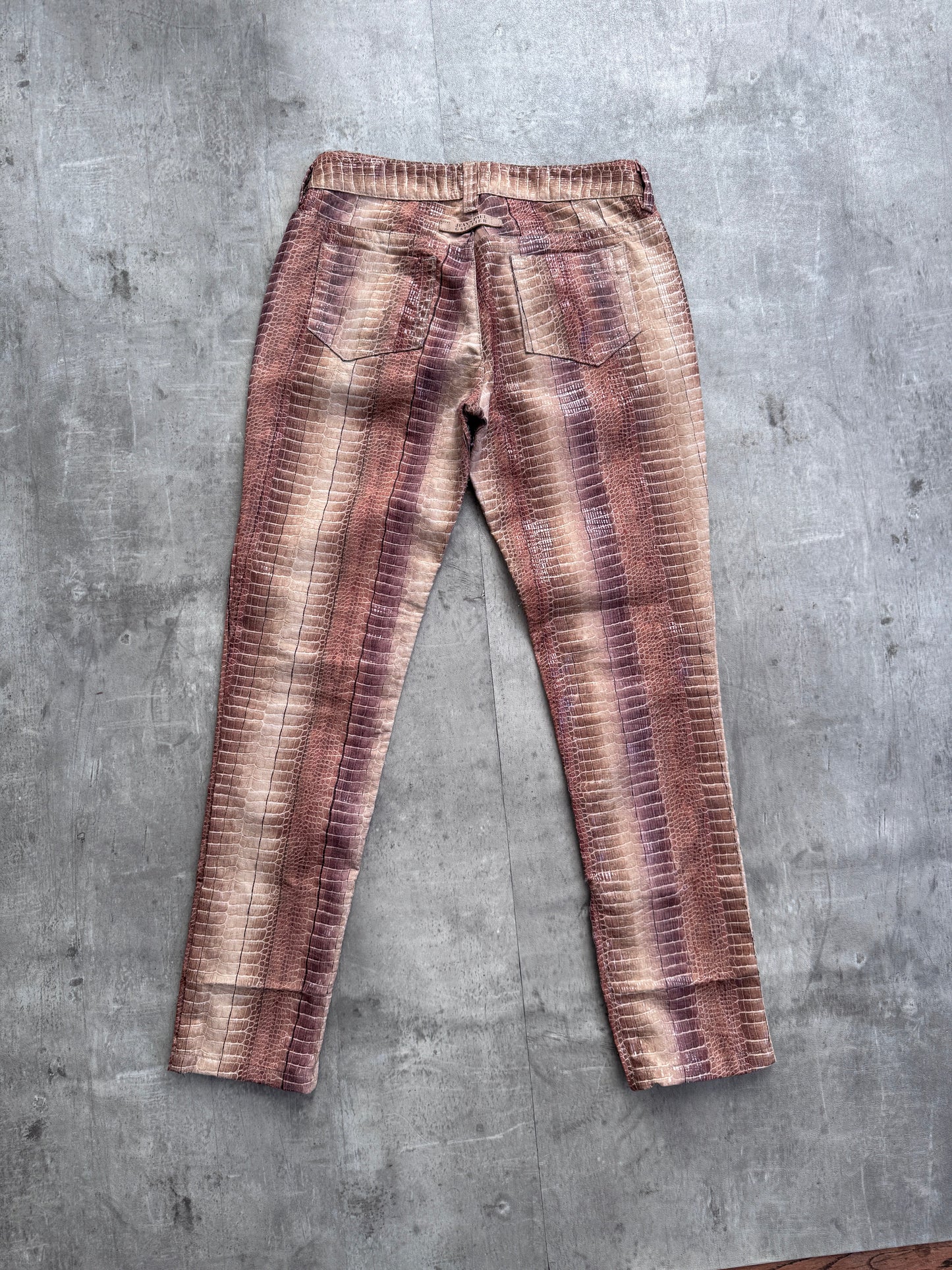Jean Paul Gaultier Snakeskin Style Trousers SC: 5782