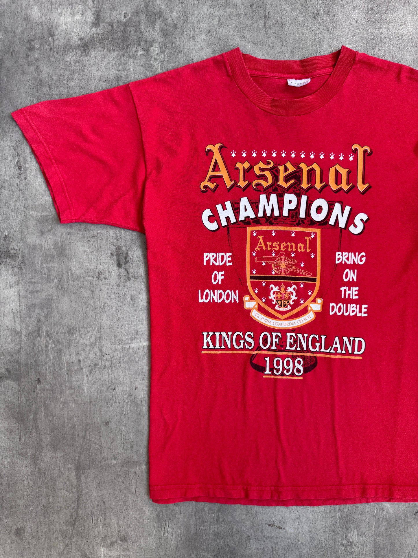 1998 Arsenal FC 'Kings of England' Single Stitch Graphic Tee
