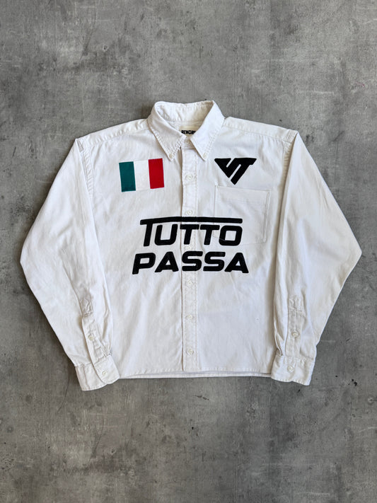 VT Rework: Cream Cotton Tutto Passa Italy L/S Shirt