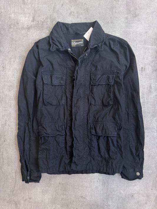 Beams Japan Black M65 Crinkle Utility Field Jacket