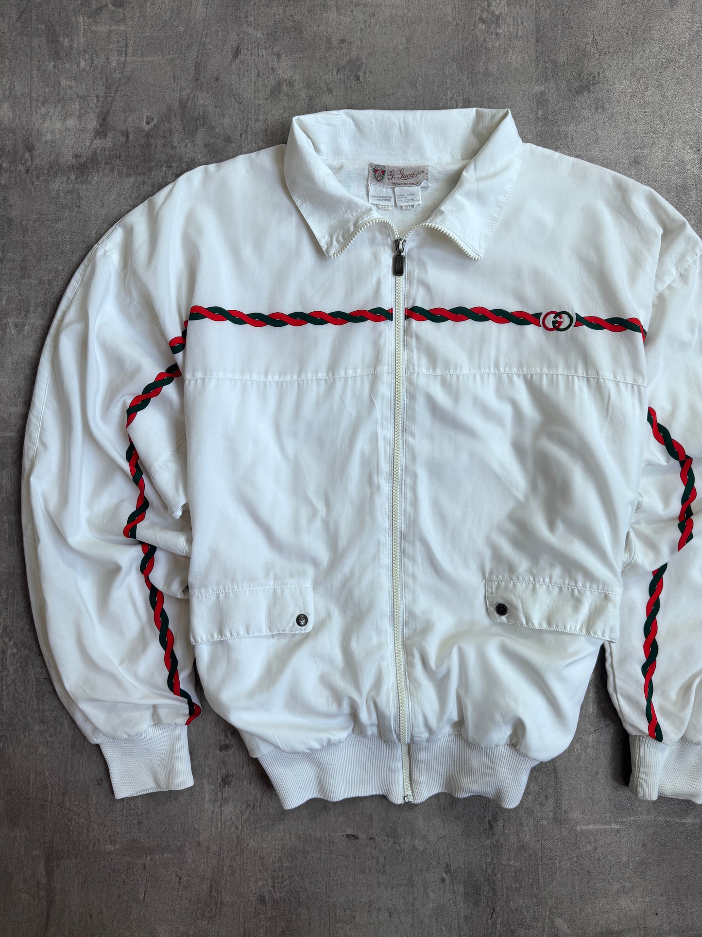 1970's Gucci Braid Link Double Layer Track Jacket