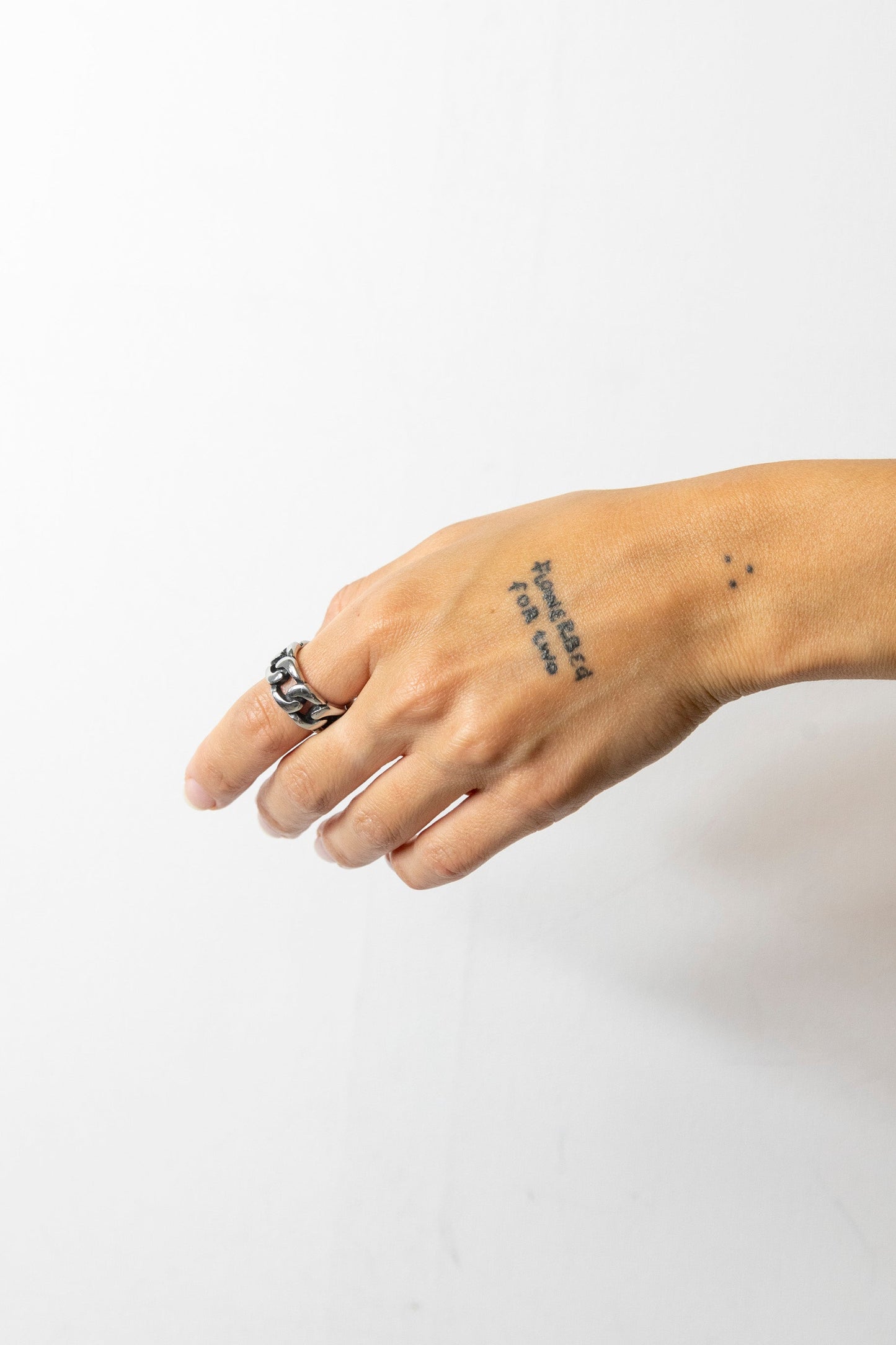 Silver Chain Ring | O/S, Silver