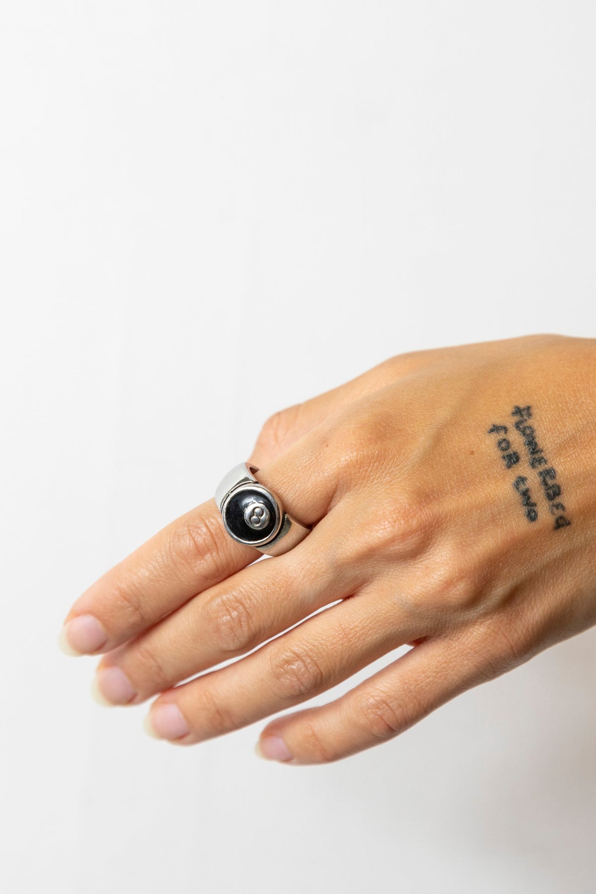 8 Ball Ring | O/S, Silver