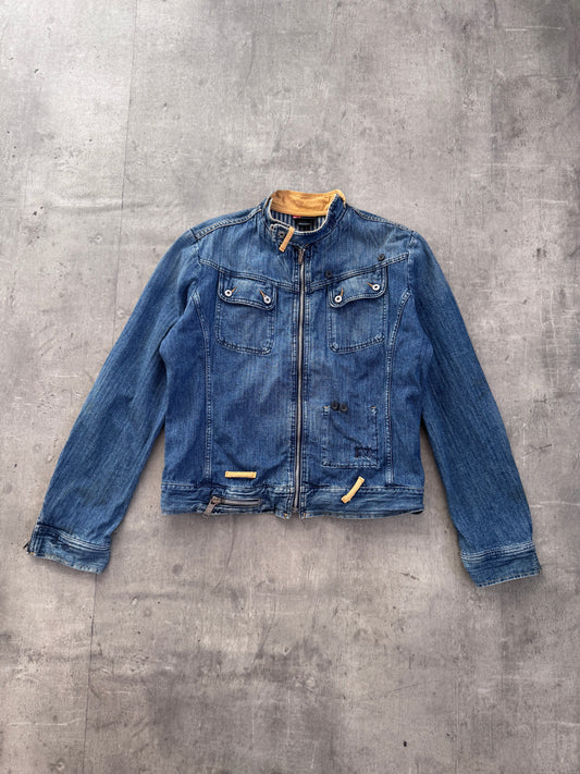 Diesel Denim Zip Up Cargo Jacket