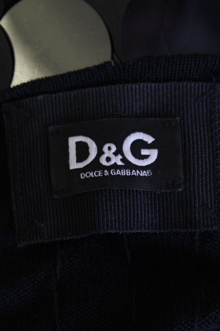 D&G S/S Disk Sequin Top Black S | Small, Black