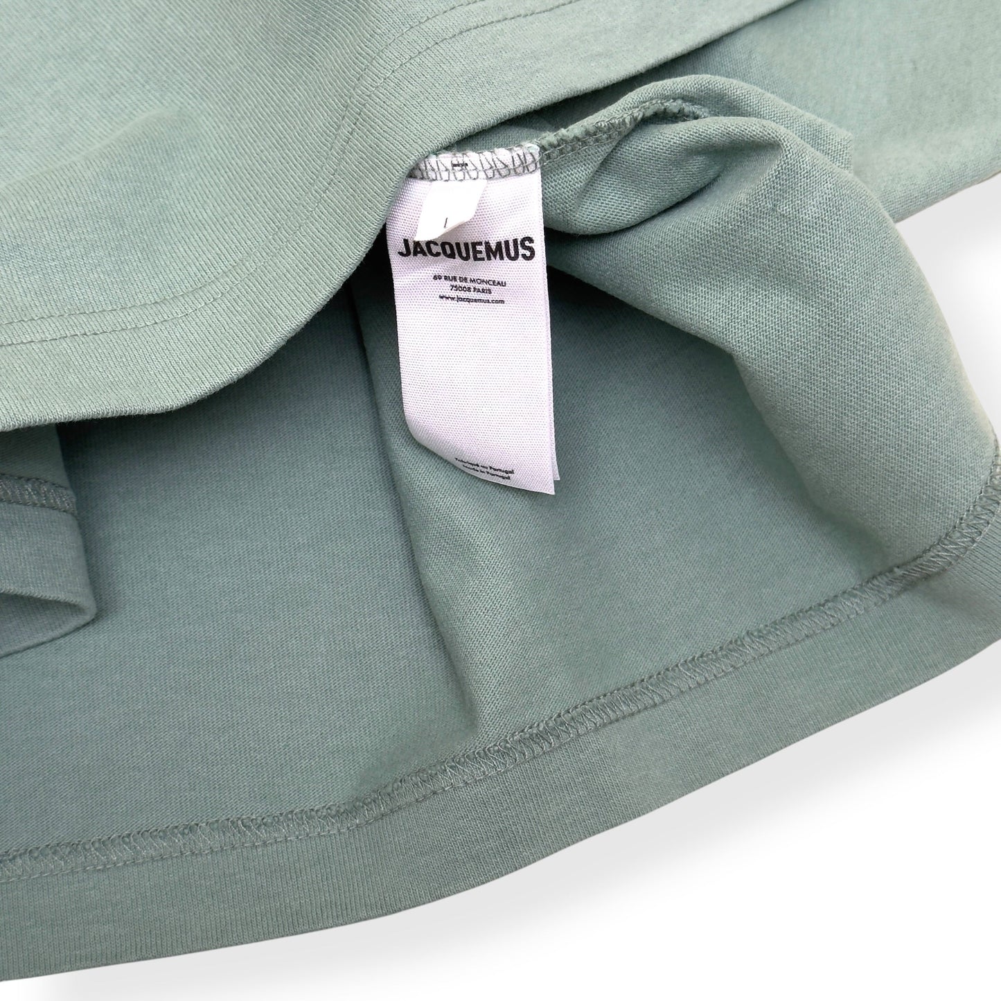 JACQUEMUS LOGO T-SHIRT SAGE GREEN L | Large, Green
